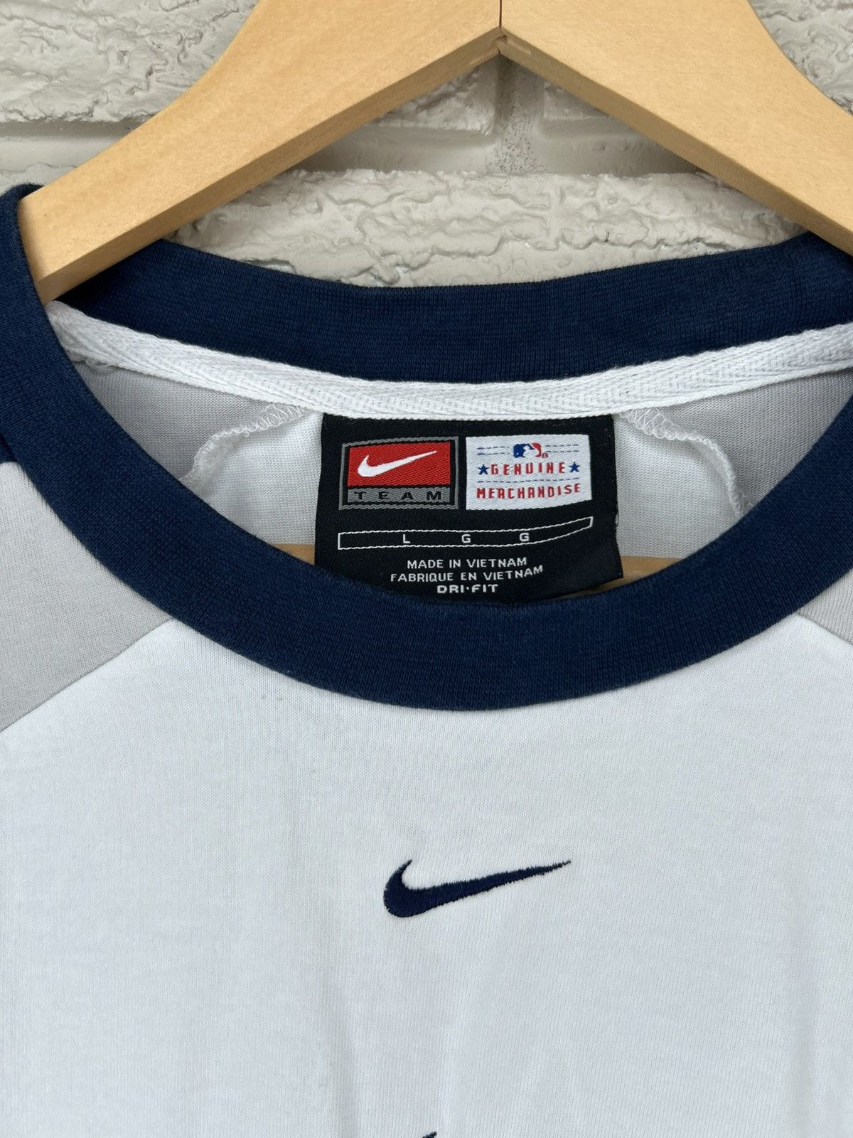 Nike Nike New York Yankees Center Swoosh 3/4 Long Sleeve Size US L / EU 52-54 / 3 - 4 Thumbnail