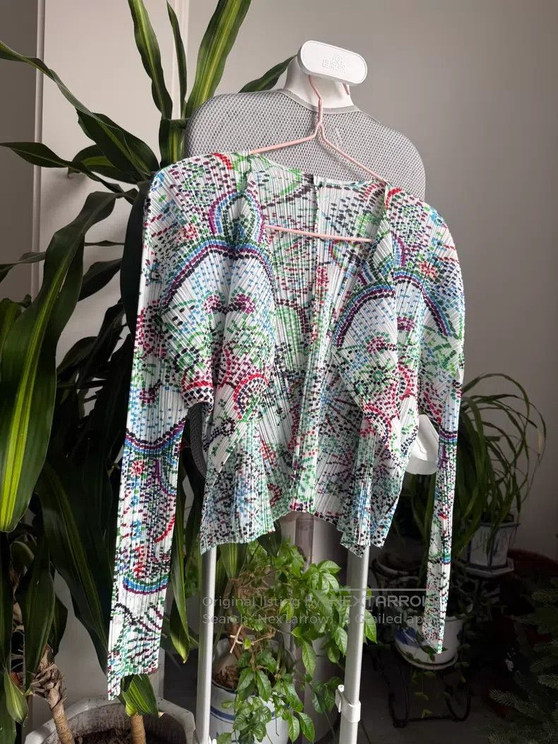 Issey Miyake Issey Miyake White Firework Pattern Cardigan Coat Size XXL / US 16-18 / IT 52-54 - 2 Thumbnail