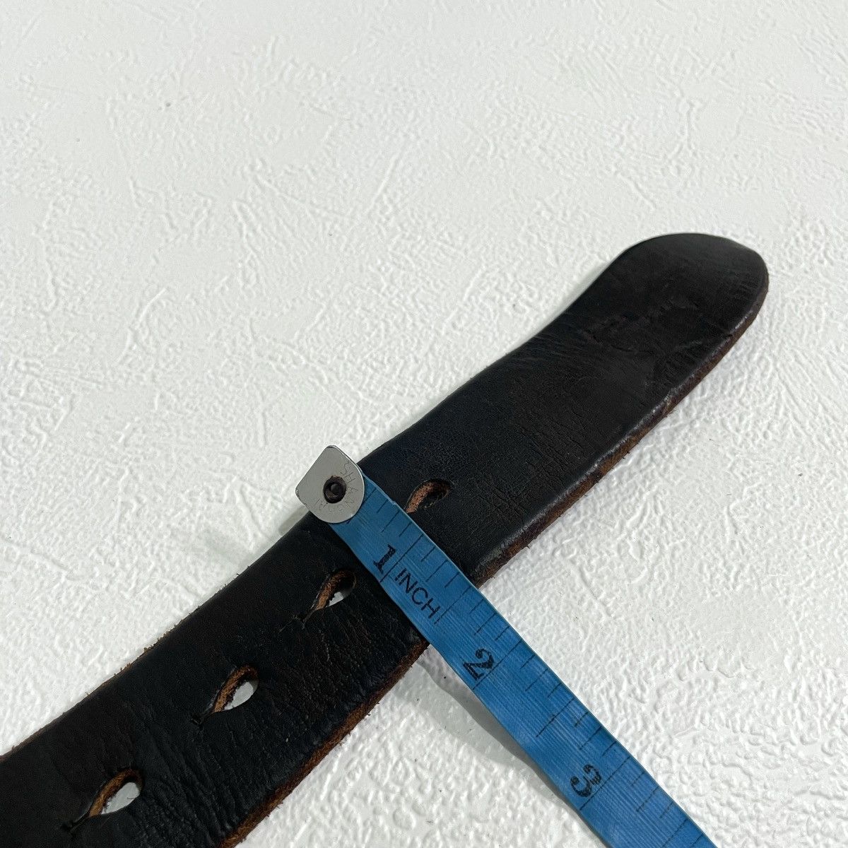 If Six Was Nine Vintage Y2k black leather belt kapital style Size ONE SIZE - 7 Thumbnail