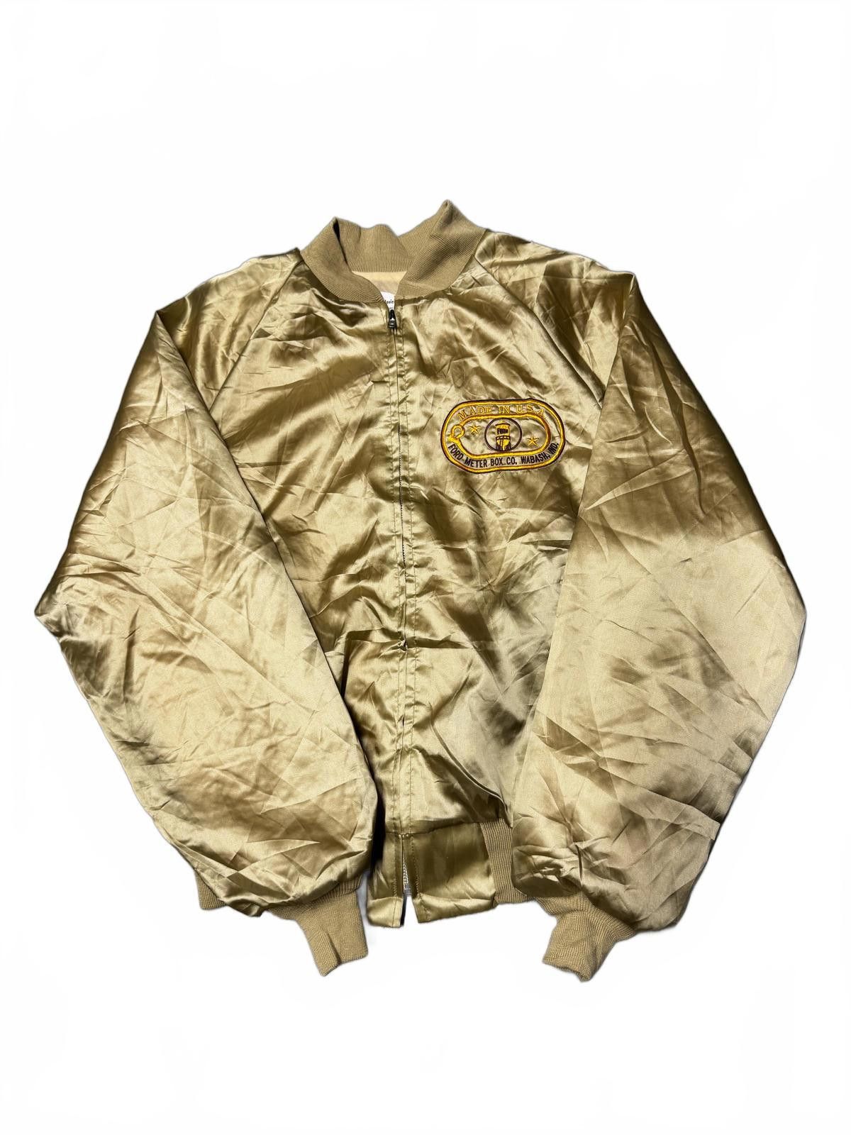 Designer Vintage Ford Meter Box Co. Indiana Satin Bomber Jacket Size US L / EU 52-54 / 3 - 2 Thumbnail