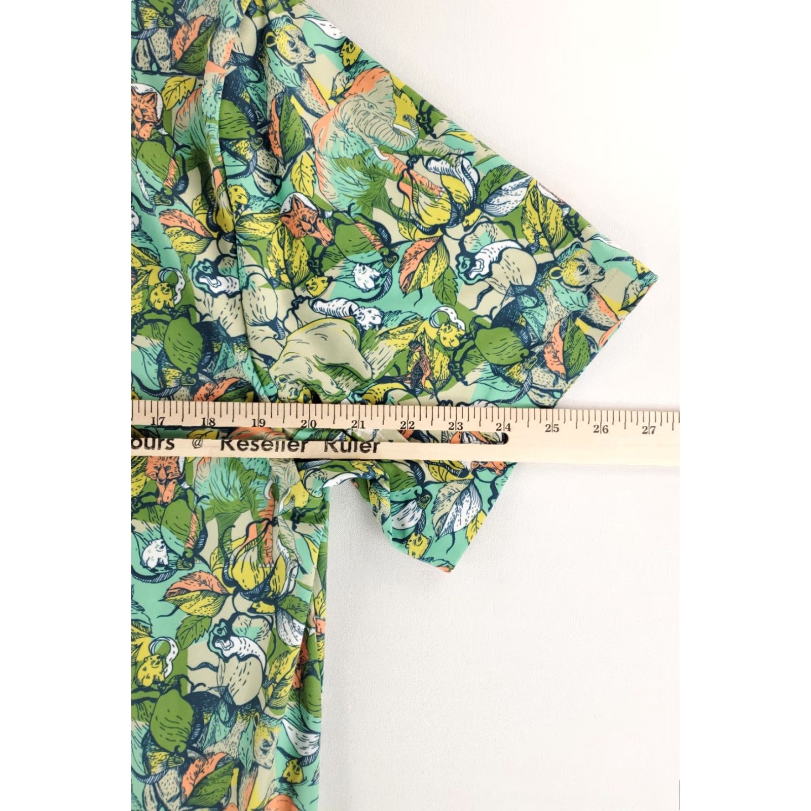 Vintage William Murray Polo Shirt It's Like a Jungle AOP Print Green Golf Mens L Size US L / EU 52-54 / 3 - 4 Thumbnail