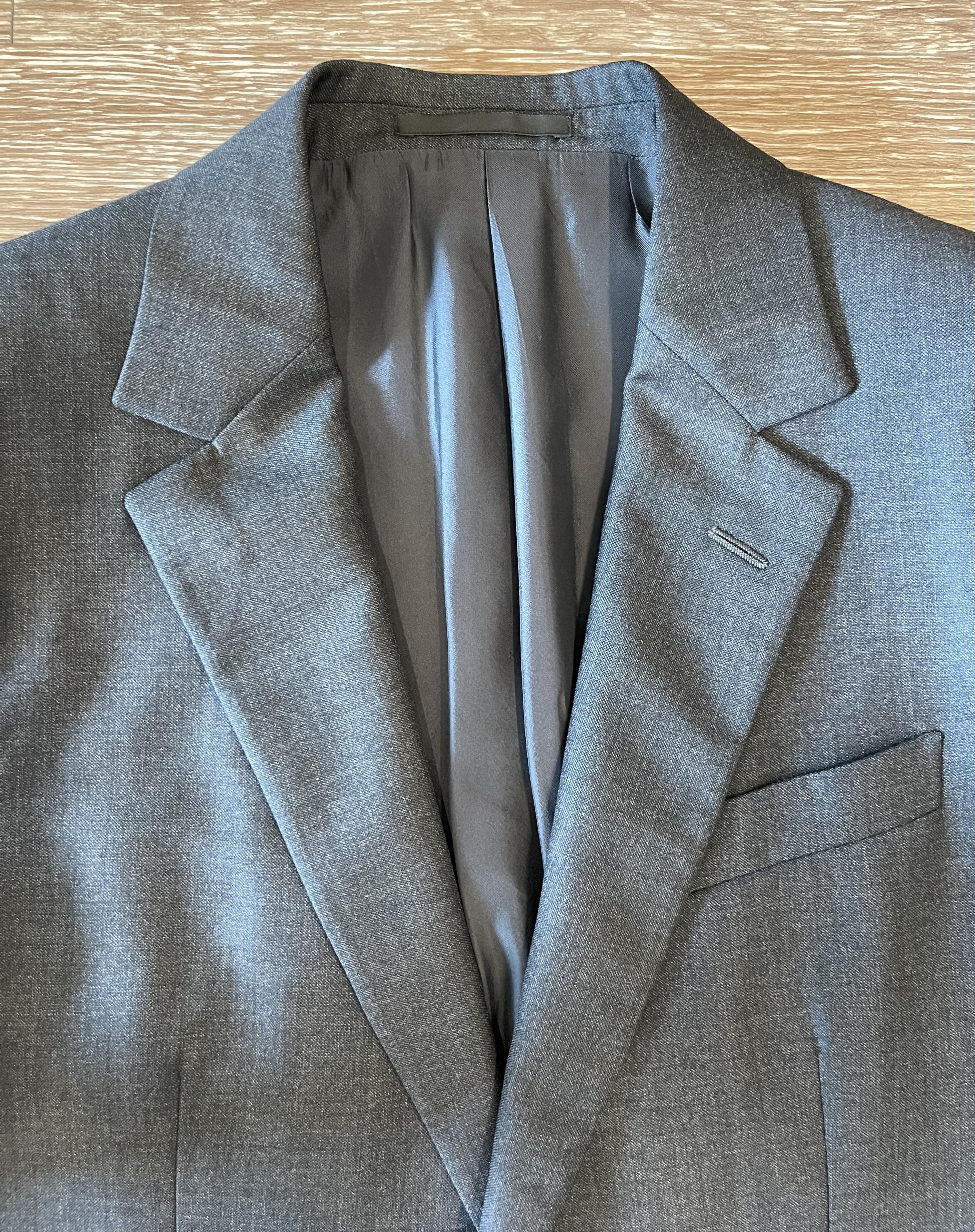 YVES SAINT LAURENT - ANTHRACITE WOOL JACKET