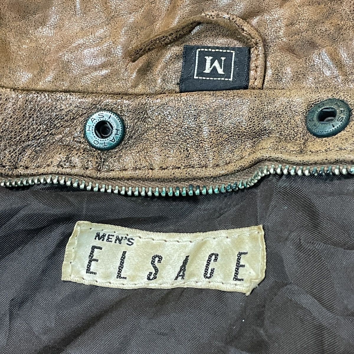 Genuine Leather Men Elsace Bikers Leather Jacket Size US M / EU 48-50 / 2 - 17 Thumbnail