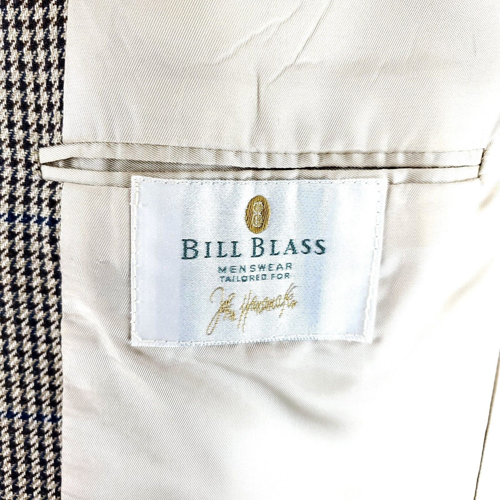 Bill Blass Bill Blass Bespoke Wool Silk 2 Button Sport Coat 40R Brown T Size 40R - 7 Thumbnail