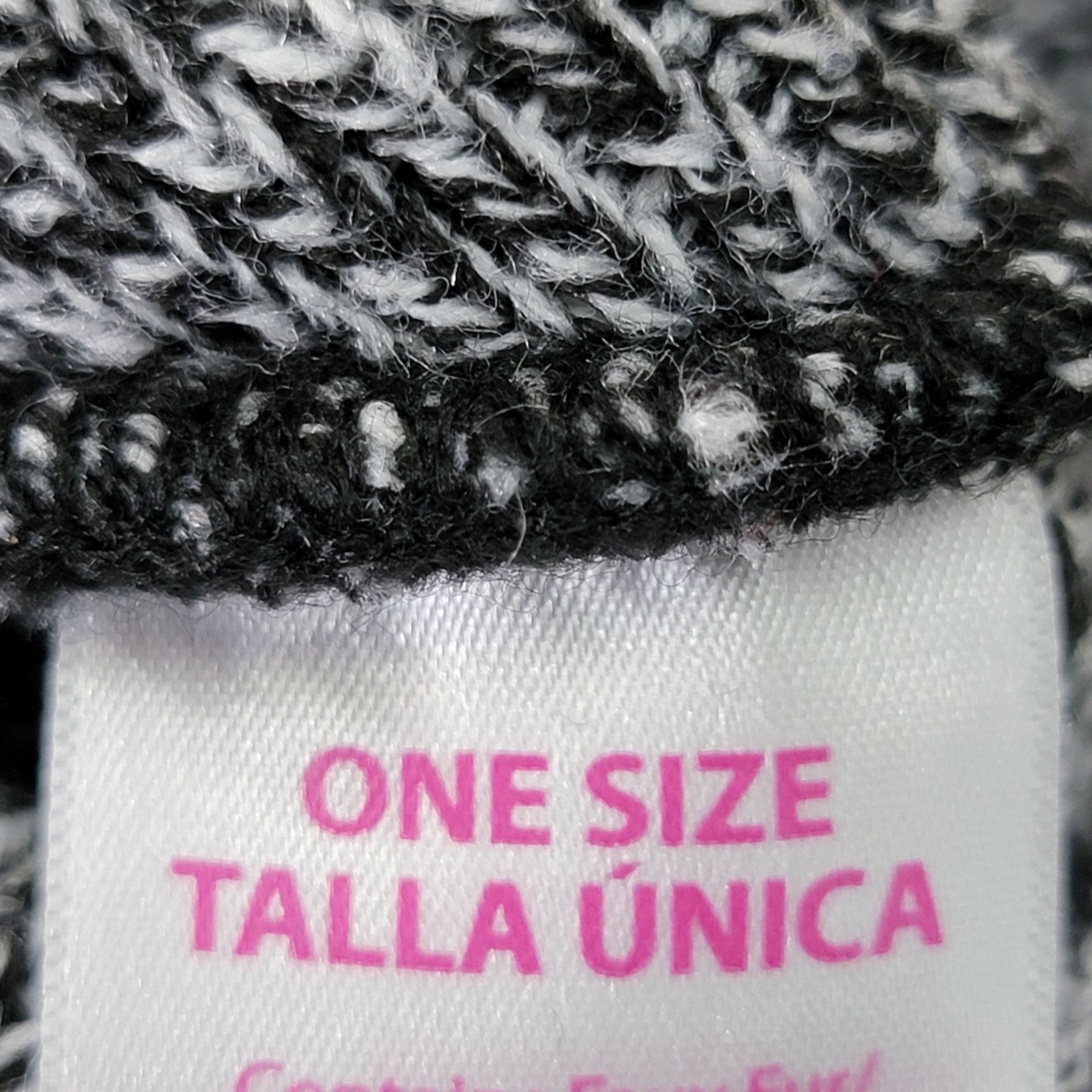 Other Unisex Grey Beanie w/ Pink Letters "IDK" - One Size Size ONE SIZE - 6 Thumbnail