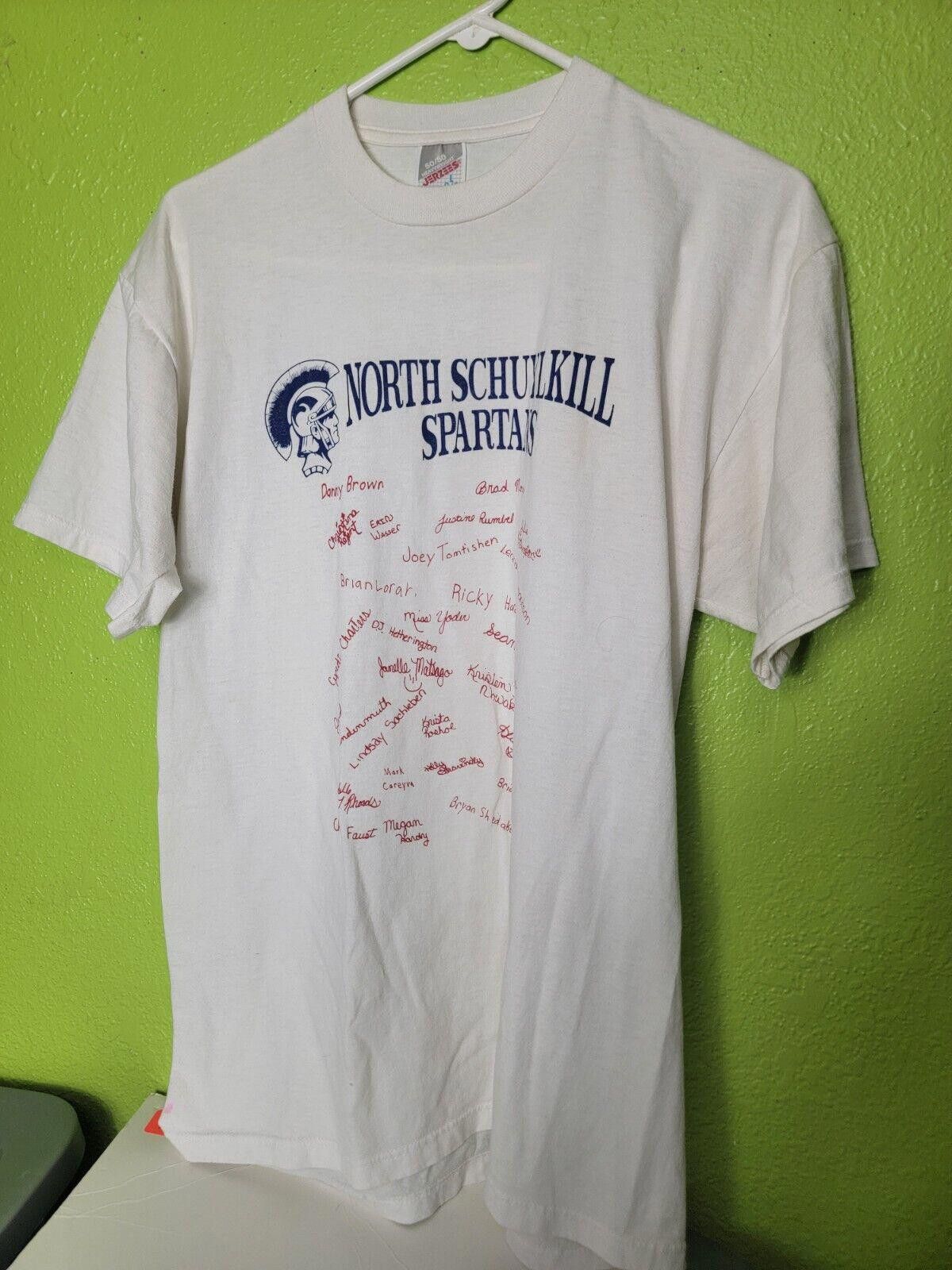 Jerzees Vintage Jerzees Made In USA North Schuykill Spartans Size US L / EU 52-54 / 3 - 1 Thumbnail