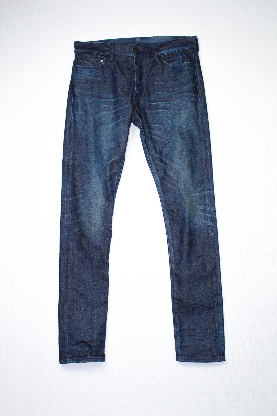 image of John Elliott Cast 2 Raw Denim Jeans in Blue, Men's (Size 32)