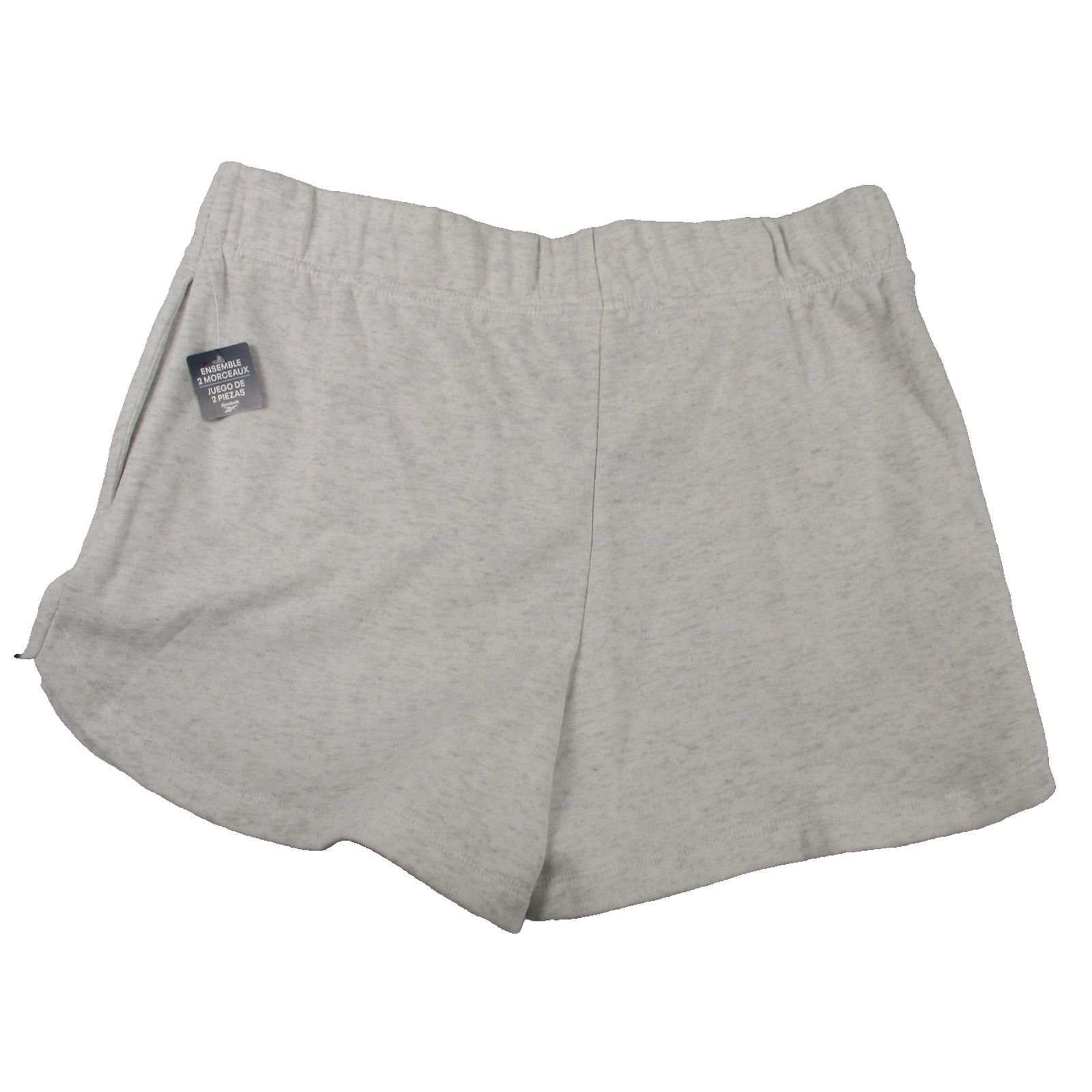 Reebok Reebok Summer Crewneck Short Set Womens L Gray Fleece Egret Size L / US 10 / IT 46 - 6 Thumbnail