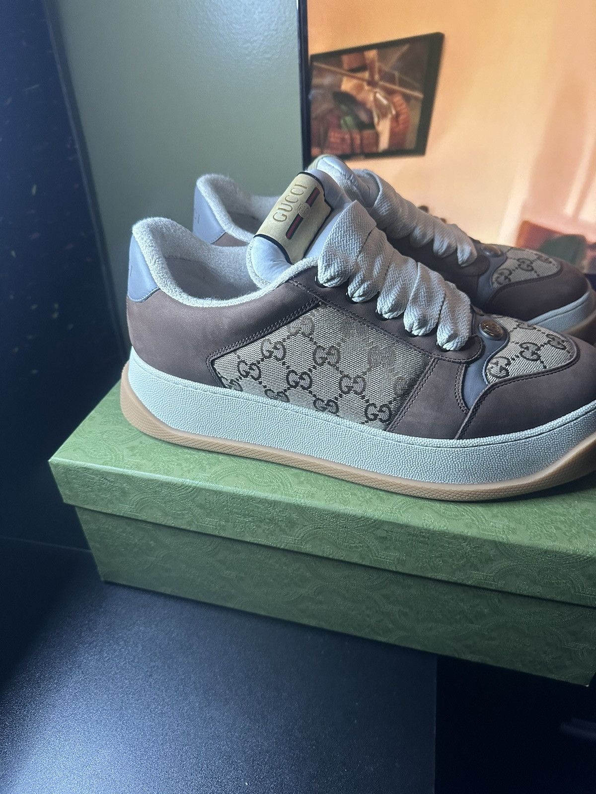 Gucci Gucci Screener GG sneaker Size US 12 / EU 45 - 9 Thumbnail