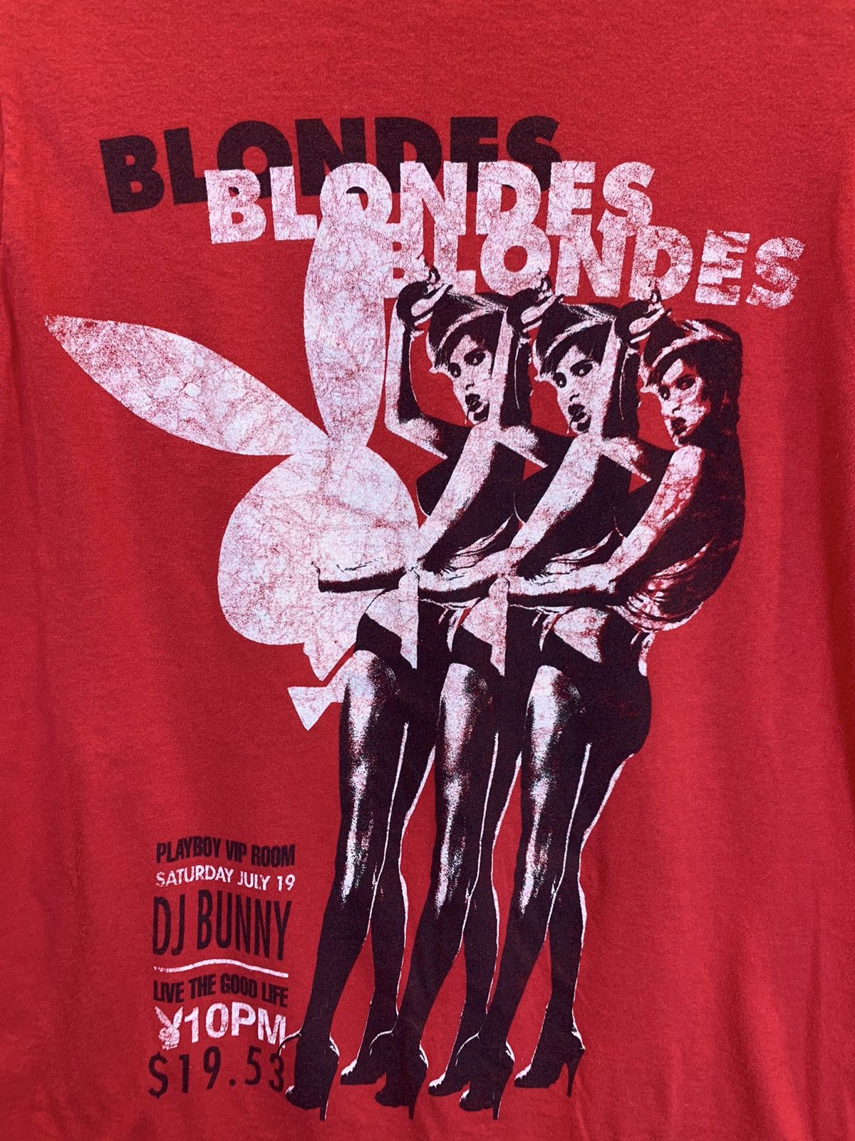 Playboy × Vintage RARE Vintage 90s Playboy VIP Room Blondes Art USA-Made Shirt Size US S / EU 44-46 / 1 - 2 Thumbnail
