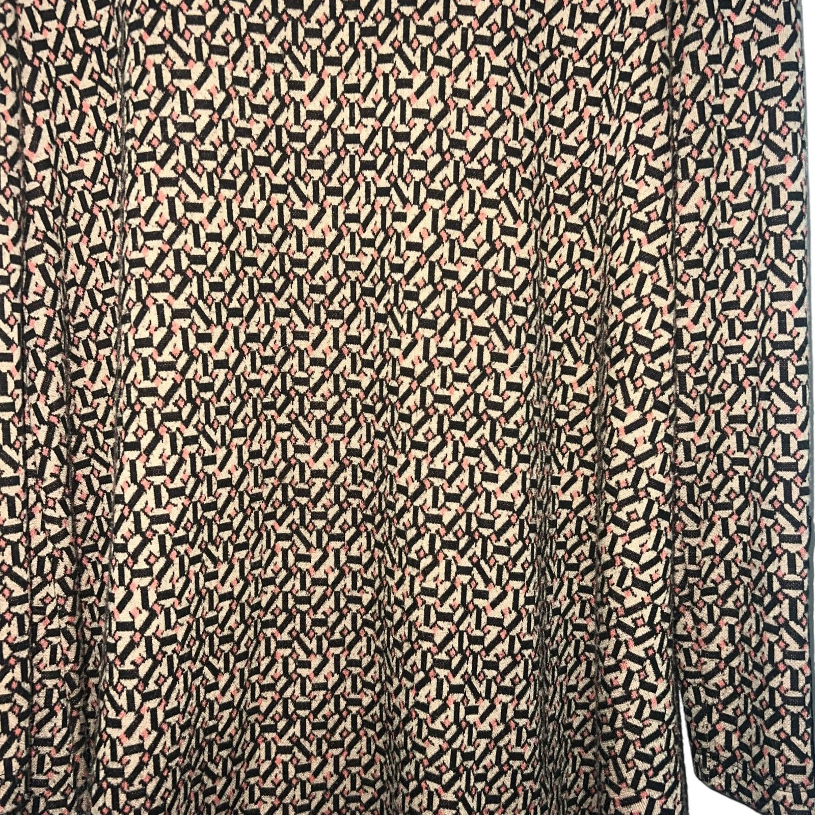 Other Tyler Bow Crissy Geo Print Mock Neck Tunic Faux Leather M Size M / US 6-8 / IT 42-44 - 6 Thumbnail