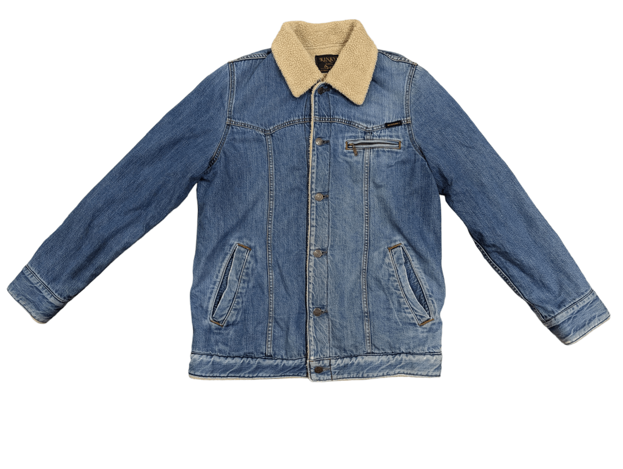 Hysteric Glamour Hysteric Glamour Kinky Jeans Denim Sherpa Jacket Size L / US 10 / IT 46 - 1 Thumbnail