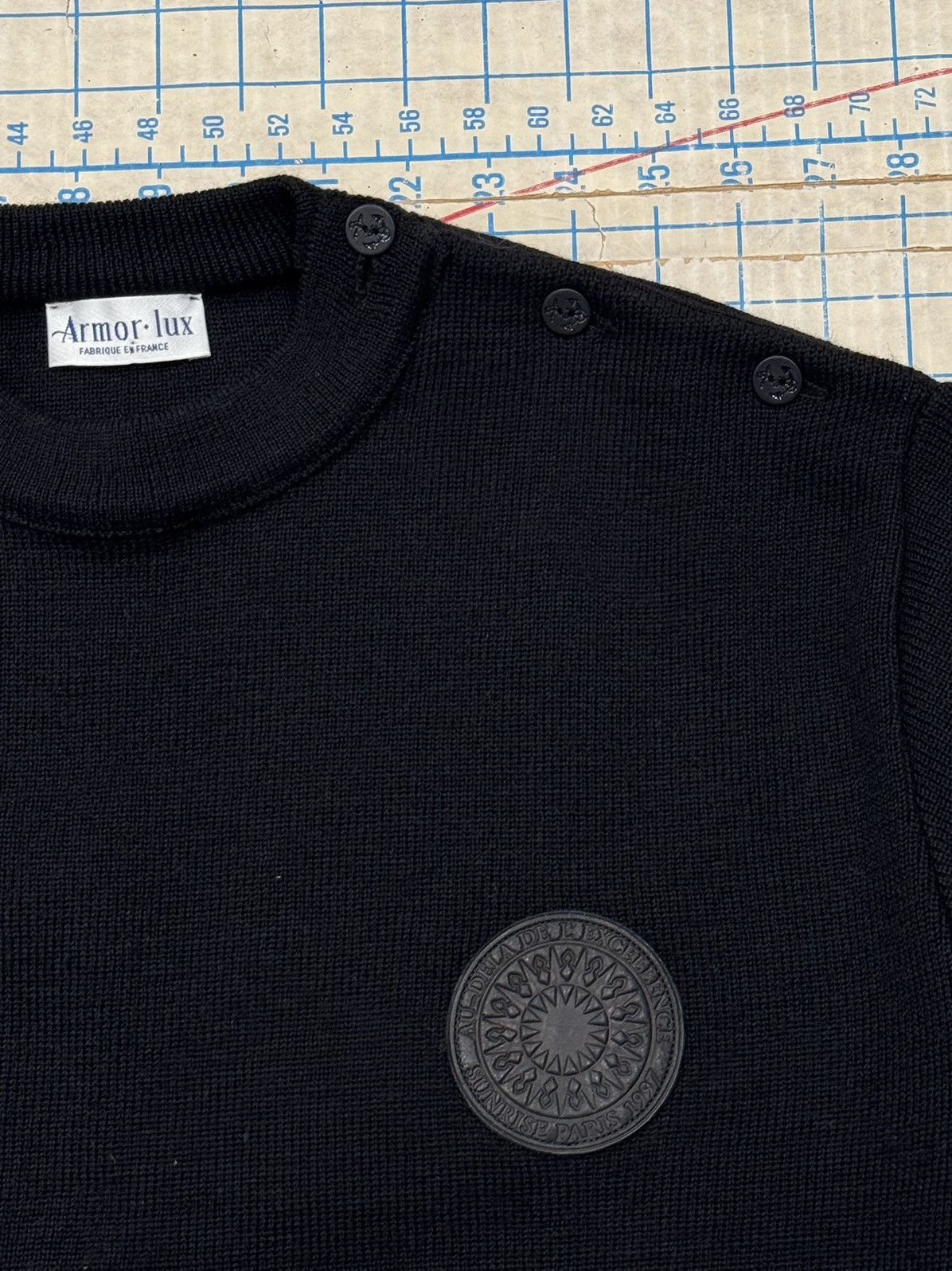 Armor-Lux Armor-Lux Men’s Sailor Sweater Black Fits Size Large Size US L / EU 52-54 / 3 - 3 Thumbnail