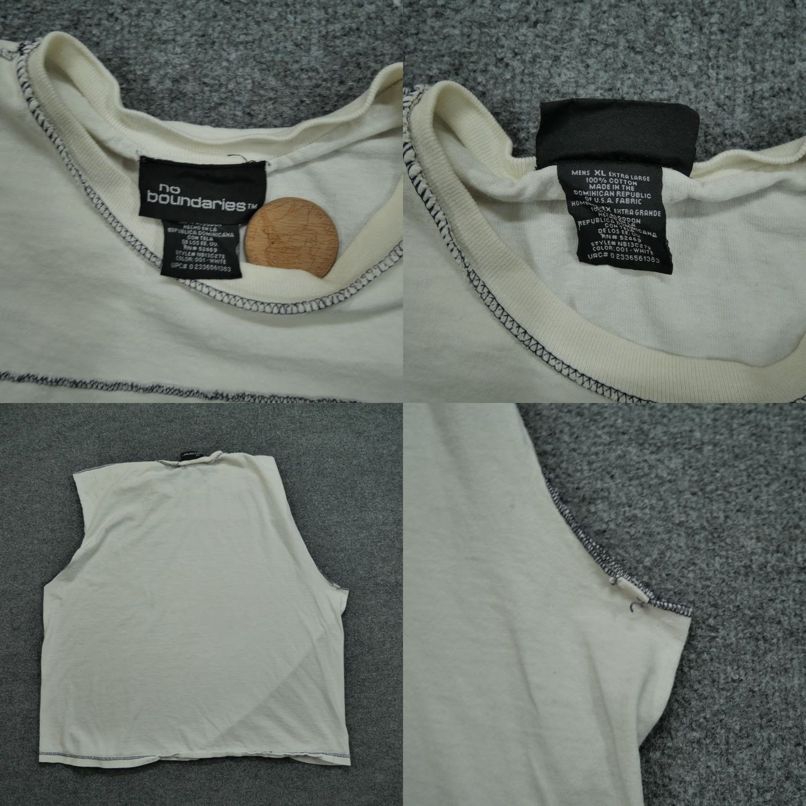 Vintage VINTAGE No Boundaries Tank Top Mens XL White Guitar Art Distressed Y2K 90s Tank Top Mens XL White Guitar Art Distressed Y2K 90s Size US XL / EU 56 / 4 - 8 Thumbnail