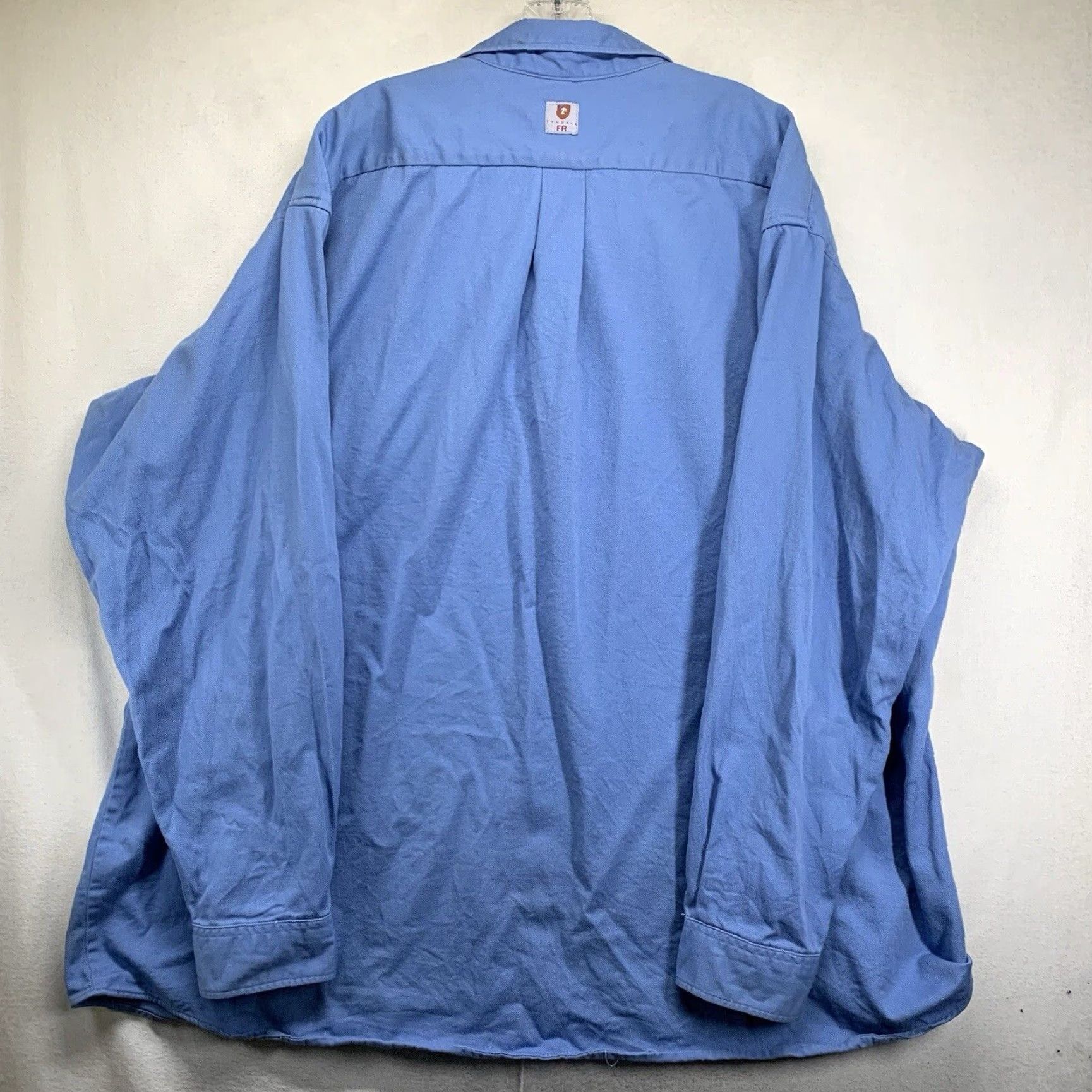 Vintage Tyndale FR Long Sleeve Button Down Shirt 3XL Light Blue Cotton Blend HRC 2 ATPV 8.7 Mens Size US XXL / EU 58 / 5 - 5 Thumbnail