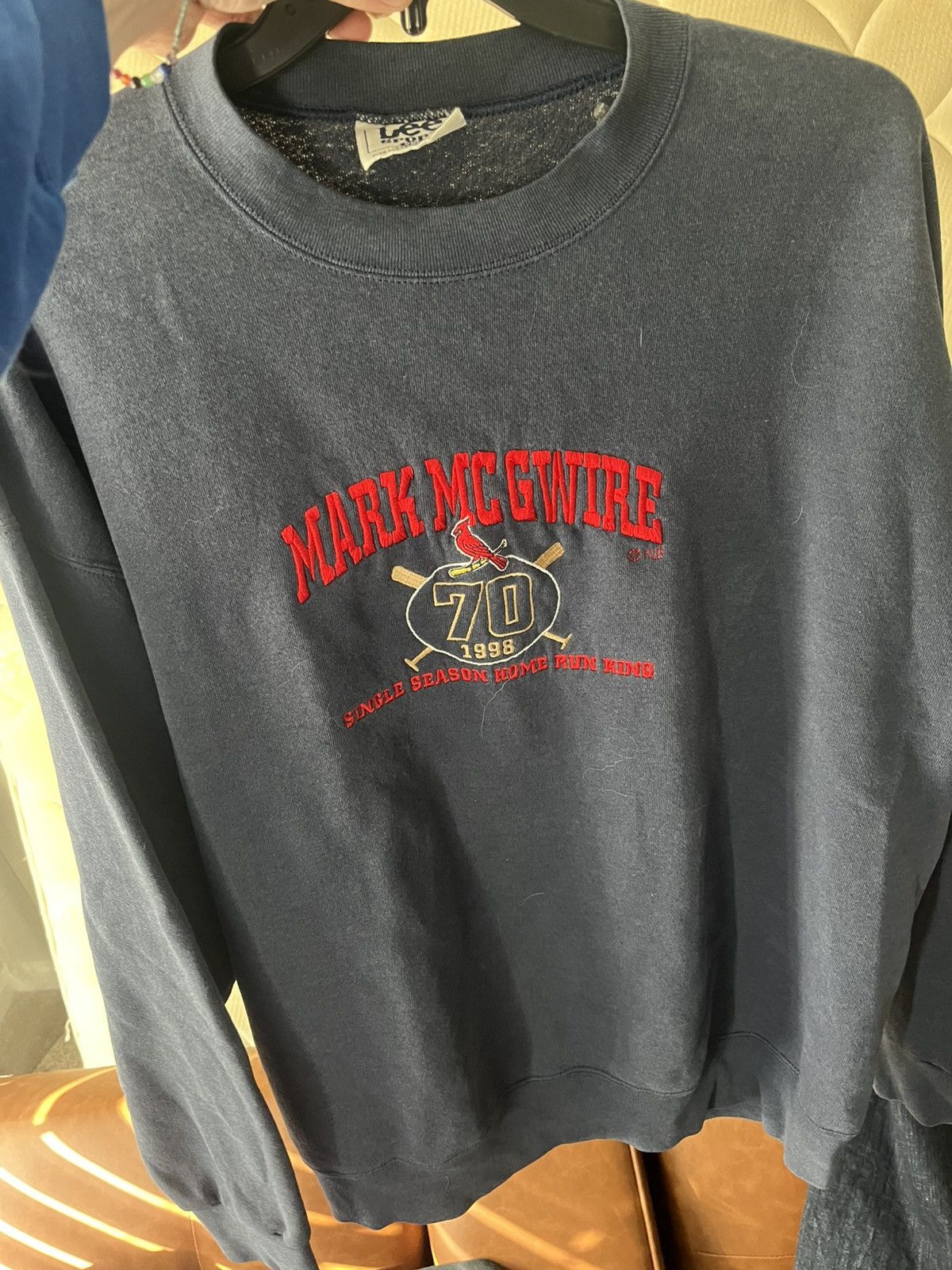 Lee Vintage Mark McGwyer crewneck Size US XL / EU 56 / 4 - 4 Thumbnail