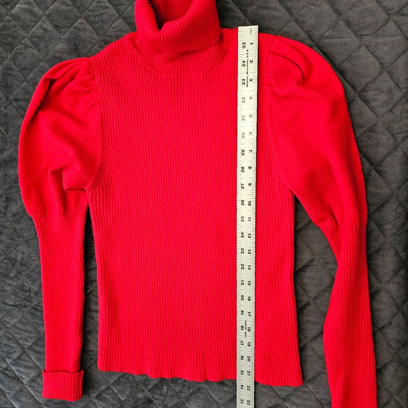 Forever 21 FOREVER 21 Turtleneck Red Long Sleeve Cotton Knit Pullover Sweater Women M Casual Size M / US 6-8 / IT 42-44 - 7 Thumbnail