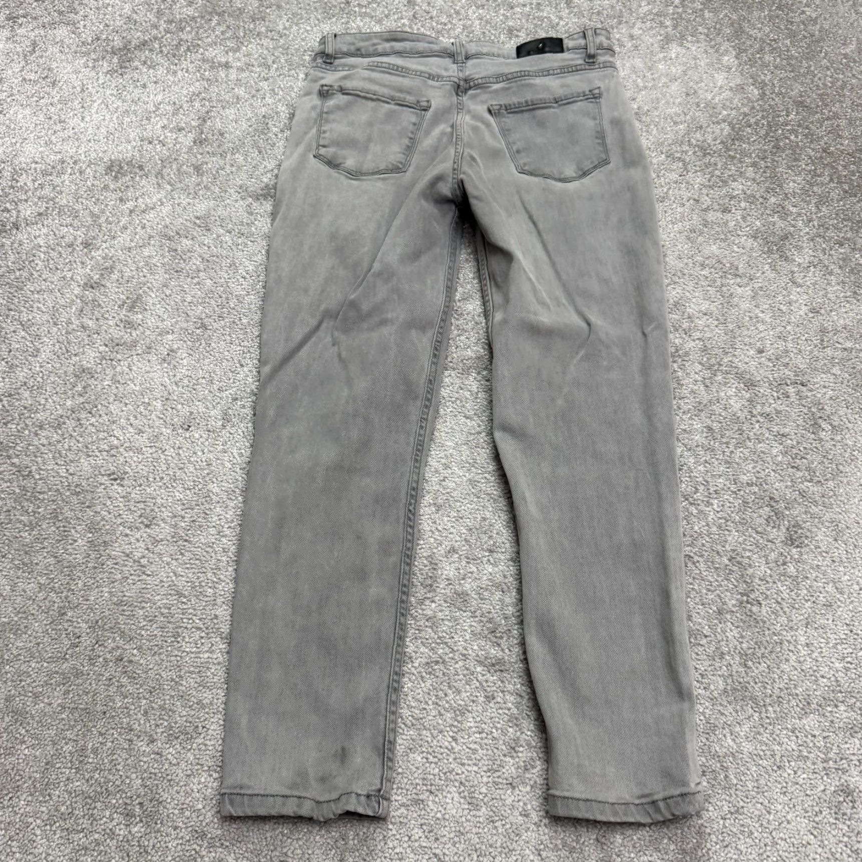 Denime Julio Jeans Women Cropped Slim Fit Mid Rise Denim 8 Gray Stone Wash 5-Pocket Modern Casual Womens Size 30" / US 8 / IT 44 - 2 Thumbnail
