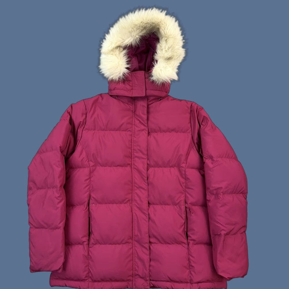Vintage LL Bean Jacket Women's Small Pink Goose Down Puffer Hooded Outdoor Size S / US 4 / IT 40 - 1 Thumbnail