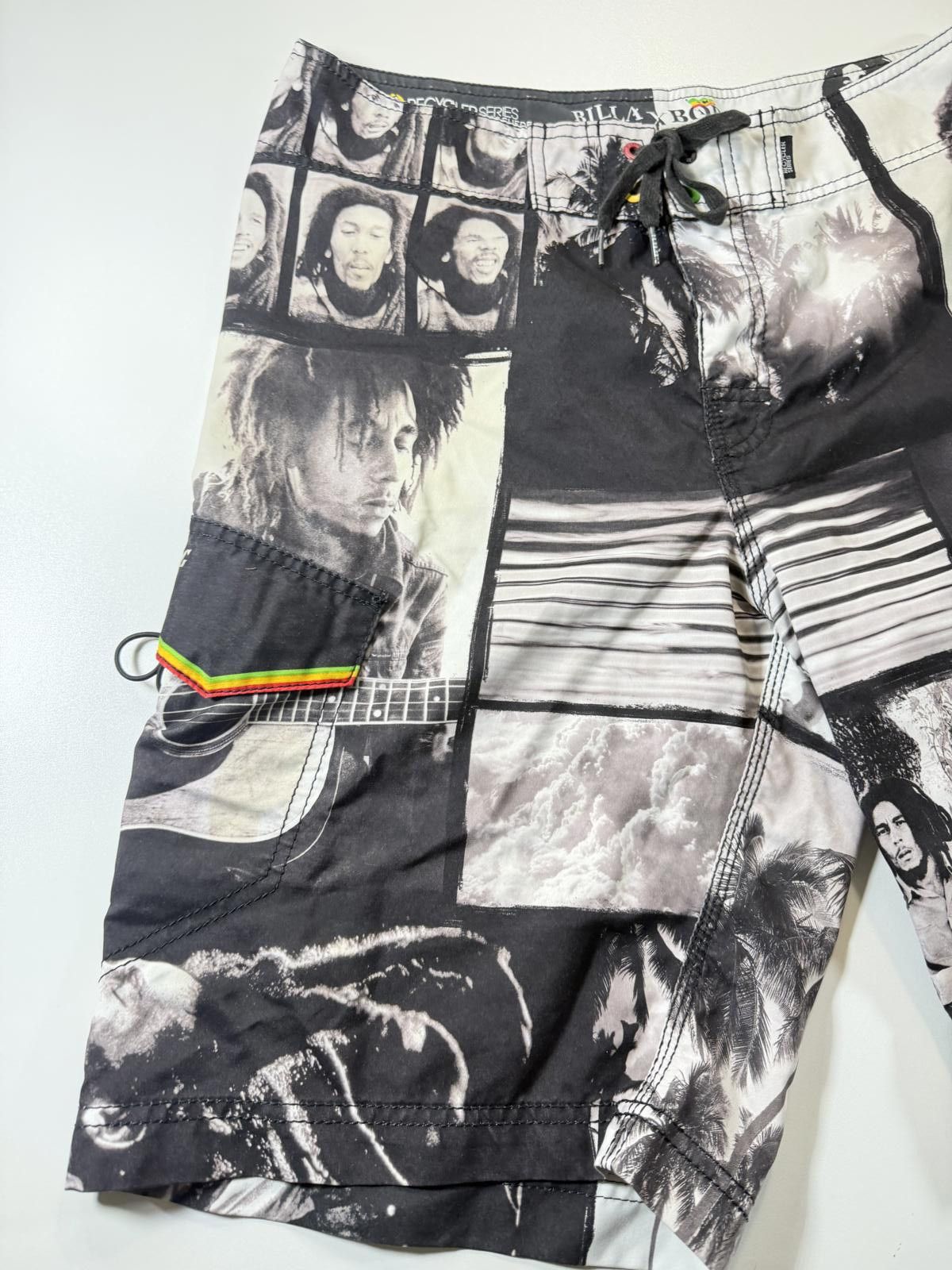Billabong Billabong x Bob Marley Black and White Board Shorts M Size US 32 / EU 48 - 3 Thumbnail