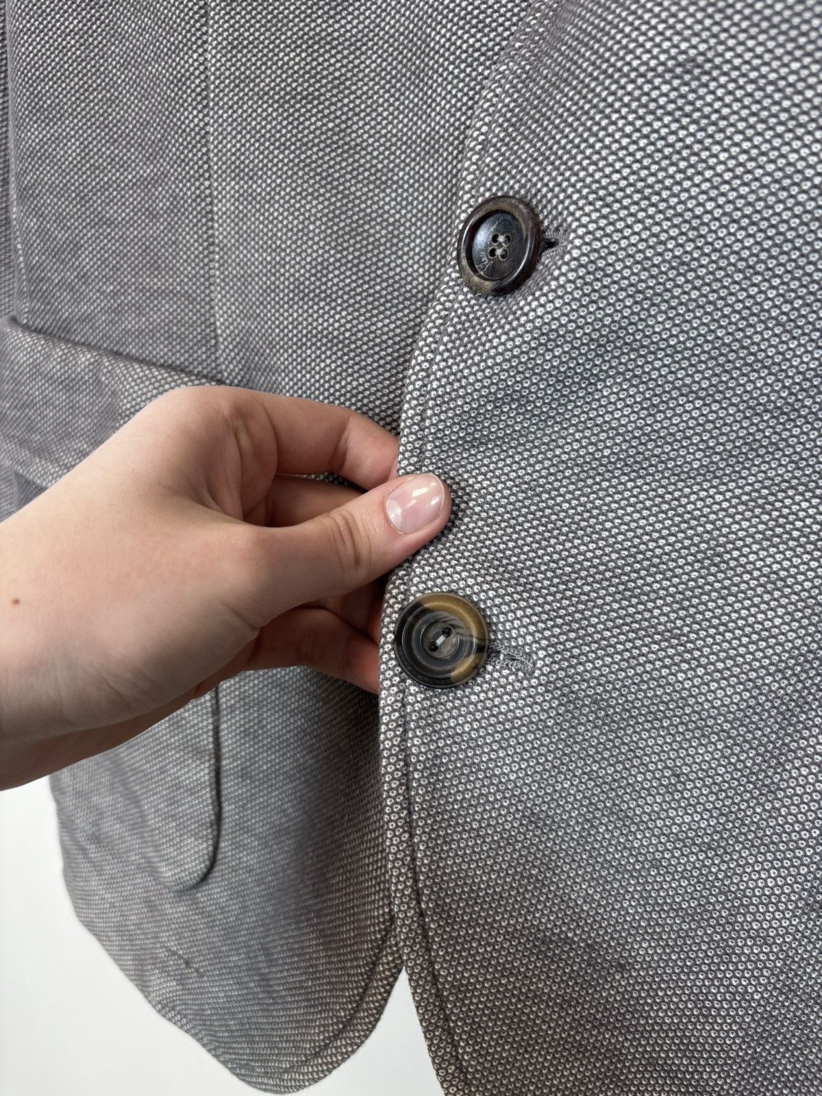 Other Luis Trenker Men’s Grey Stand Up Collar Jacket Coat Size US L / EU 52-54 / 3 - 8 Thumbnail