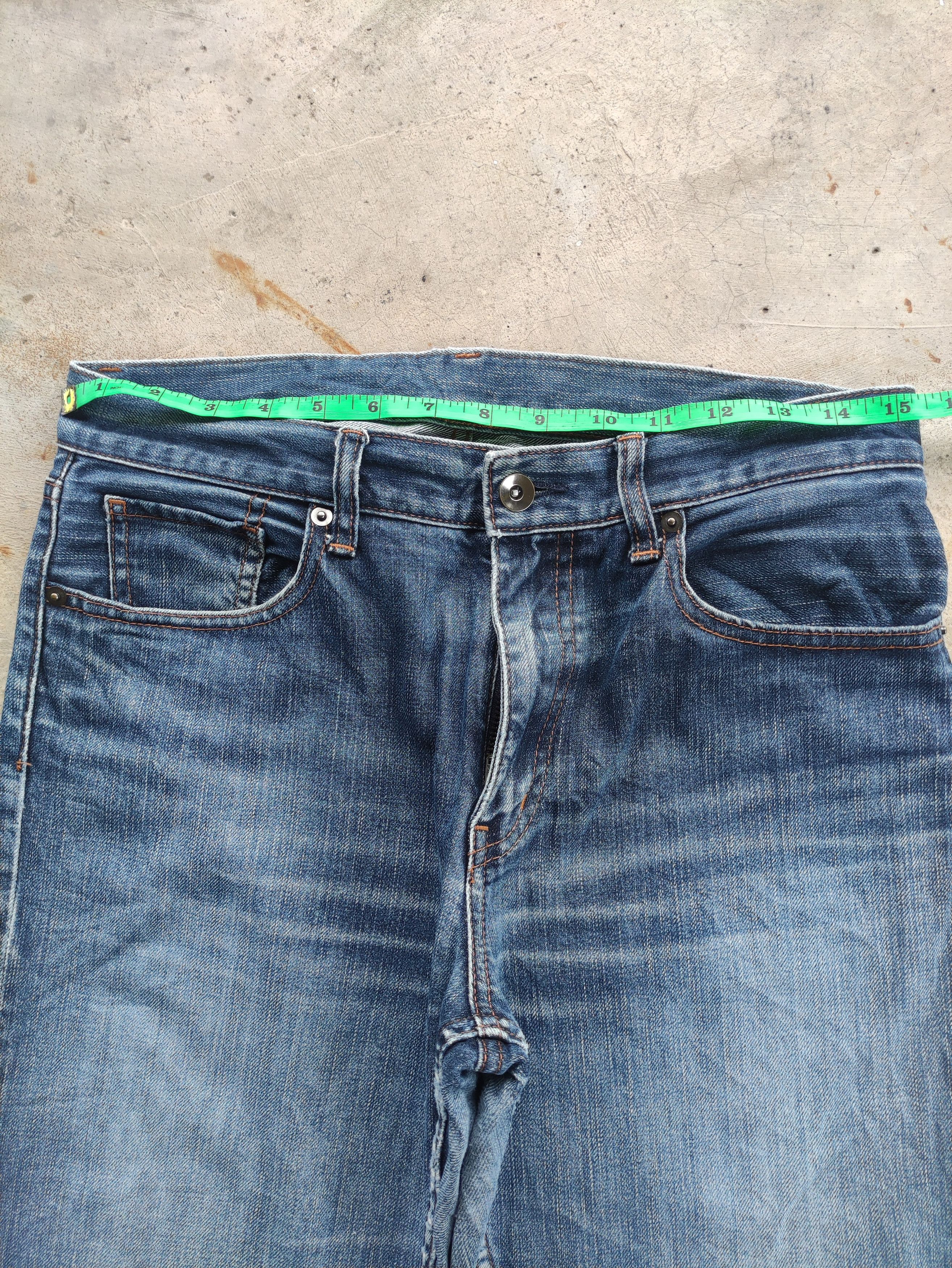 Japanese Brand Vintage Japanese Denim Distressed Faded Jean W33 Size US 33 - 6 Thumbnail