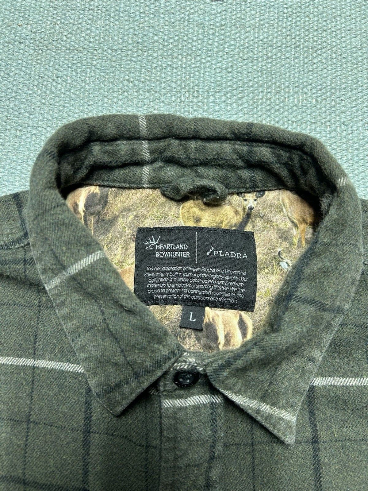 Vintage Pladra flannel shirt heartland bowhunter plaid camo large Size US L / EU 52-54 / 3 - 5 Thumbnail