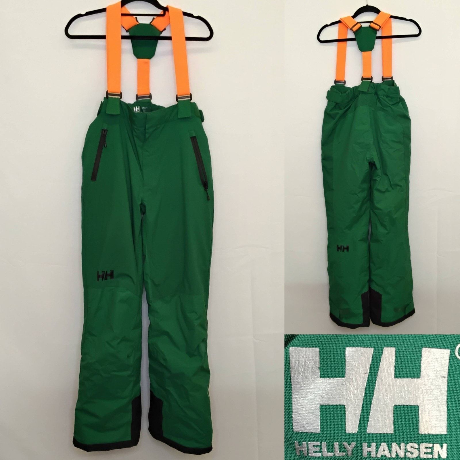 Helly Hansen Helly Hansen Ski/Snowboard Bibs Juniors 176/16 Green Size 38" / US 16 / IT 52 - 1 Thumbnail