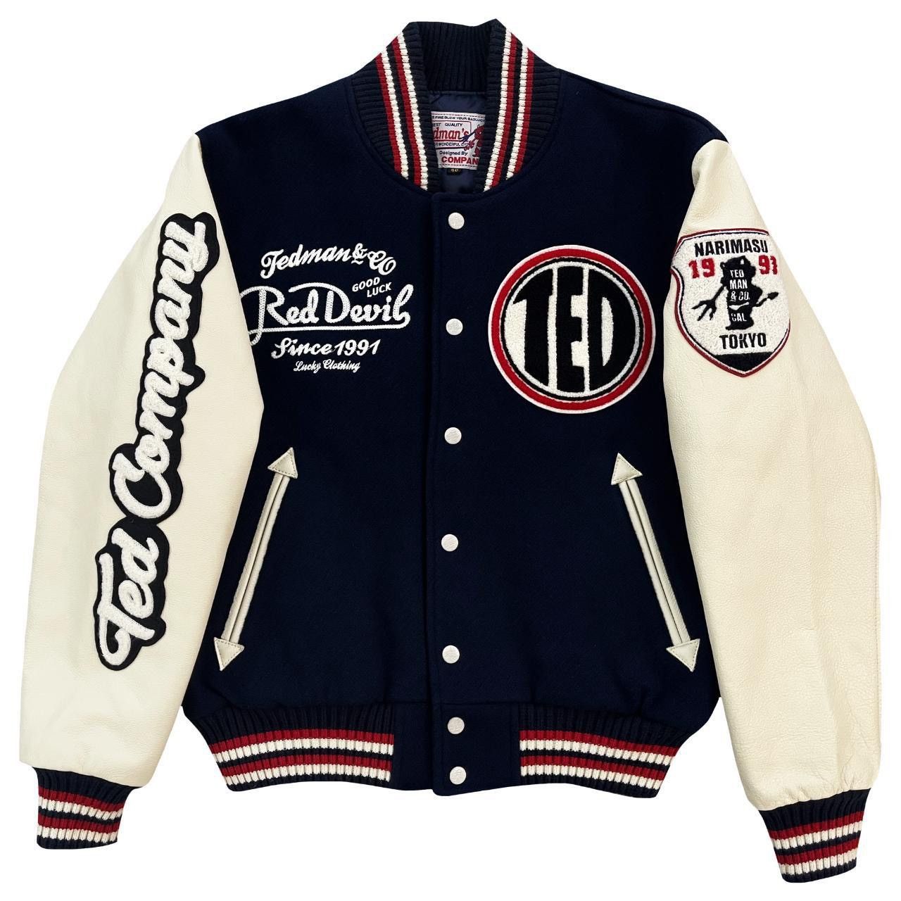 Tedman × Vintage Tedman’s 'Lucky Devil' Varsity Jacket Size US M / EU 48-50 / 2 - 1 Thumbnail