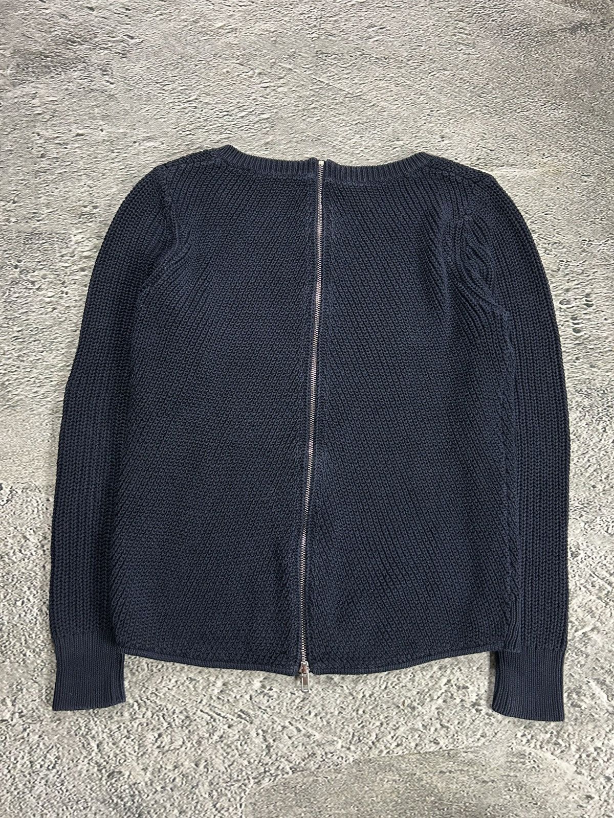 Sandro Sandro Paris zip sweater navy blue Size S / US 4 / IT 40 - 4 Thumbnail