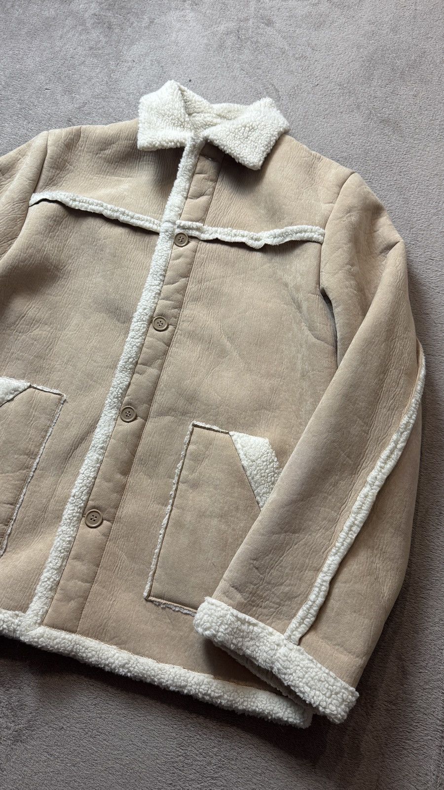 Japanese Brand Vintage Faux Fur Sheepskin Coat Jacket ysl western gucci cdg Size US L / EU 52-54 / 3 - 3 Thumbnail