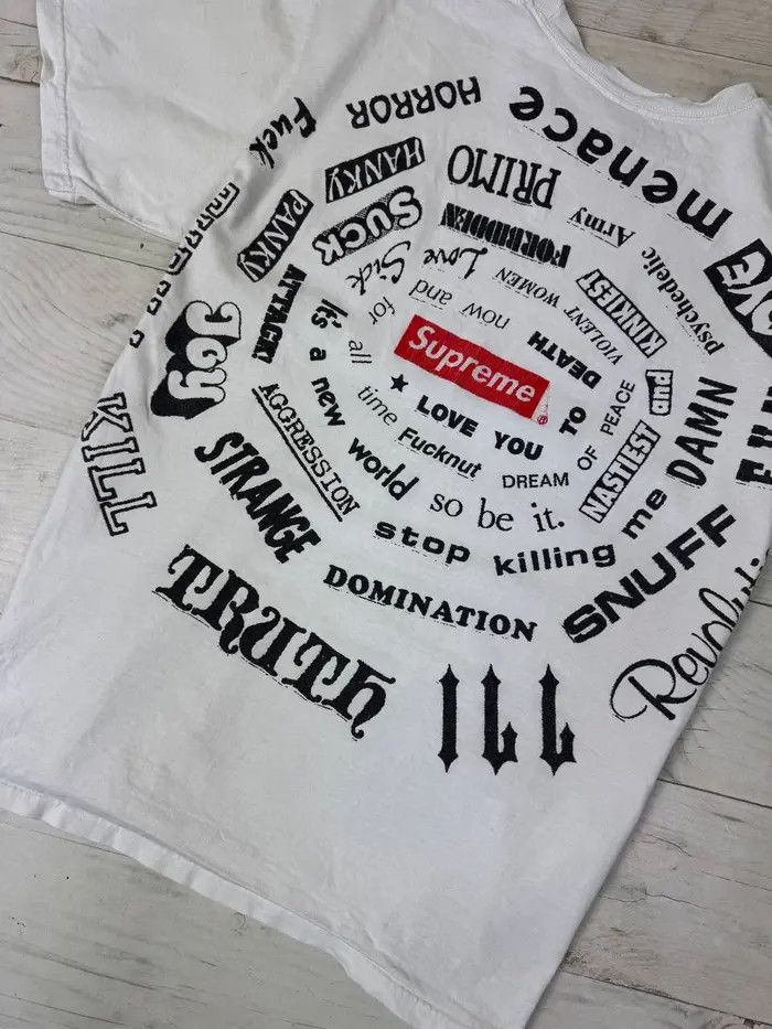 Supreme Supreme Spiral Tee Size US L / EU 52-54 / 3 - 10 Thumbnail