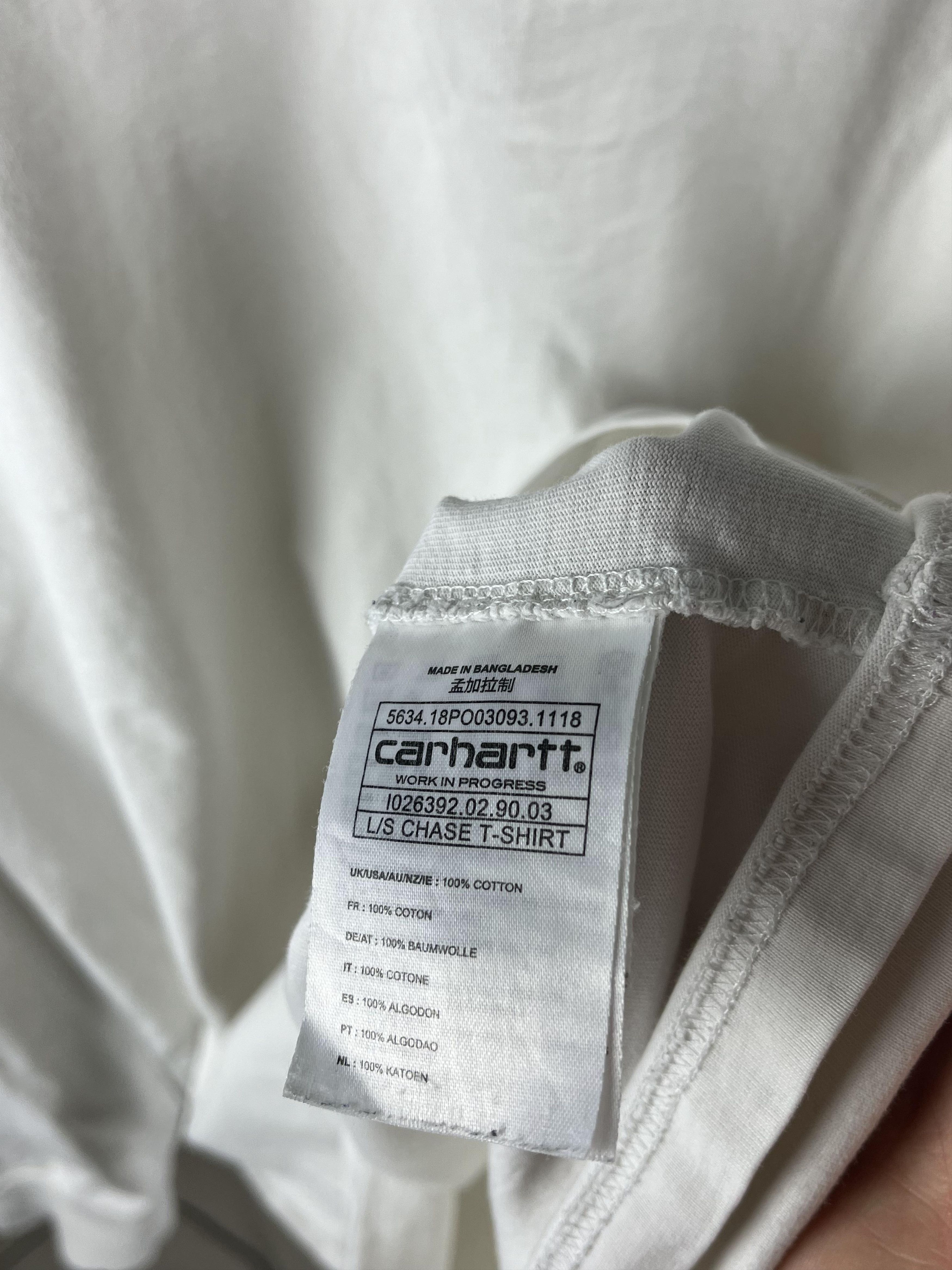 Carhartt × Vintage !Rare Carhartt Basic White Longsleeve Size US XL / EU 56 / 4 - 6 Thumbnail
