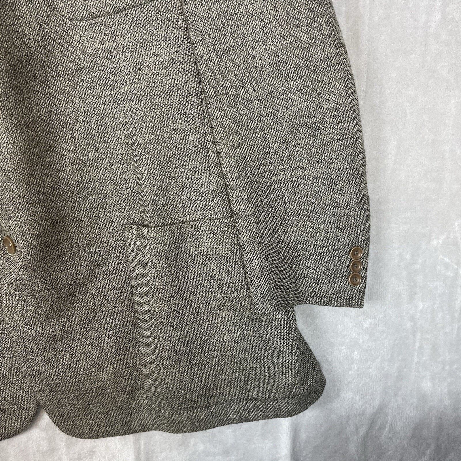 Hickey Freeman Hickey Freeman Design 100% Wool Blazer USA Made 46" Long Size 46L - 4 Thumbnail