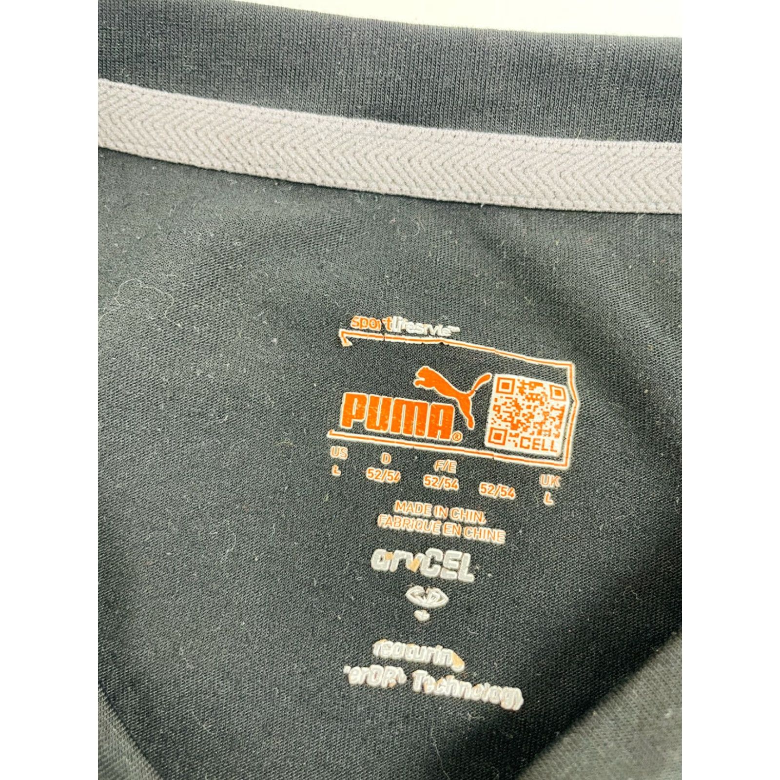 Puma PUMA T-Shirt Men's Large Black Short Sleeve Crew Neck Logo Print Tee Size US L / EU 52-54 / 3 - 7 Thumbnail