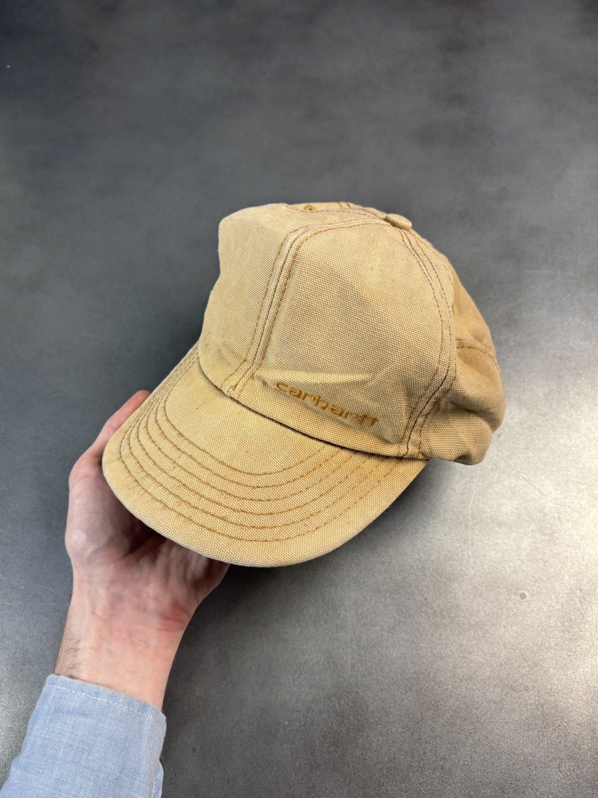 Carhartt × Vintage Vintage Carhartt Hat Duck Canvas Snapback Made in USA Cap 90 Size ONE SIZE - 3 Thumbnail