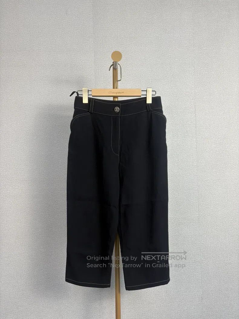 Chanel Chanel Black three-point pants Size 25" / US 0 / IT 36 - 1 Thumbnail