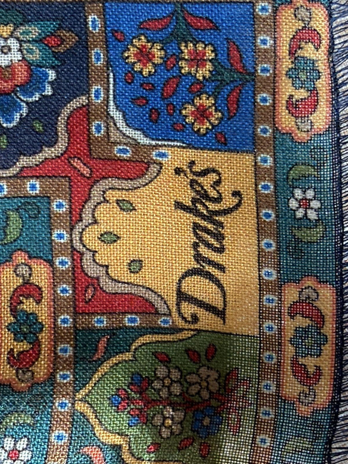 Drake's Drake’s Mughal Hunting Print Wool/Silk Scarf Size ONE SIZE - 4 Thumbnail