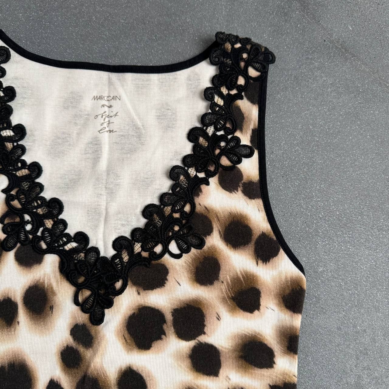 Japanese Brand × Vintage Marc Cain Vintage Leopard Sexy Tank Top Size S / US 4 / IT 40 - 4 Thumbnail