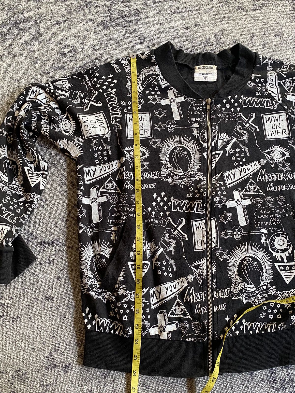 Hysteric Glamour Y2k Rock Candy skull ifsixwasnine bomber Size US M / EU 48-50 / 2 - 9 Thumbnail