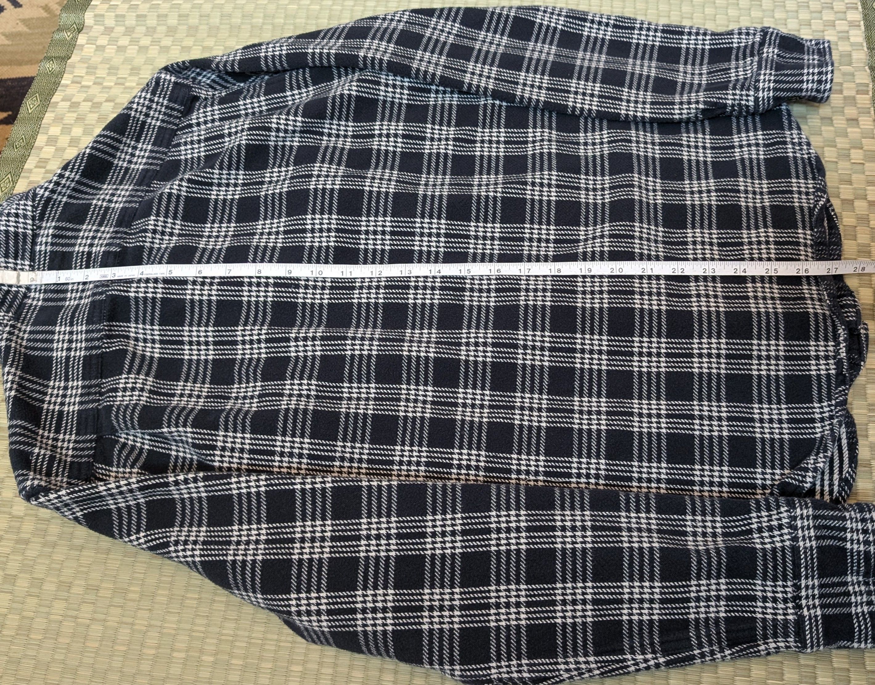 Relwen Relwen Blanket Flannel in Black/White Tartan Size US M / EU 48-50 / 2 - 5 Thumbnail