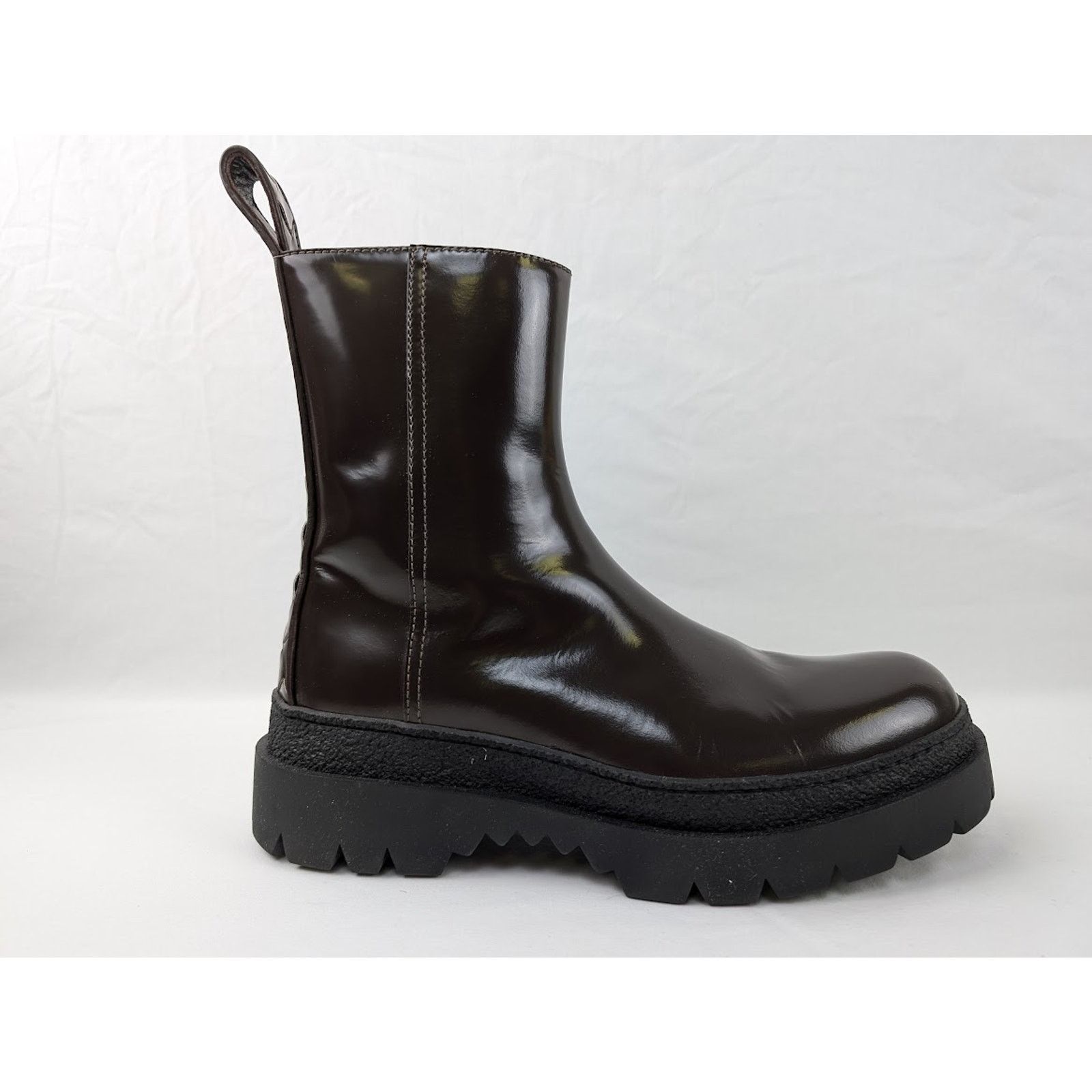 Bottega Veneta o1rshd1 Texas Calf Highway Ankle Boot in Fondant/Black Size US 13 / EU 46 - 4 Thumbnail