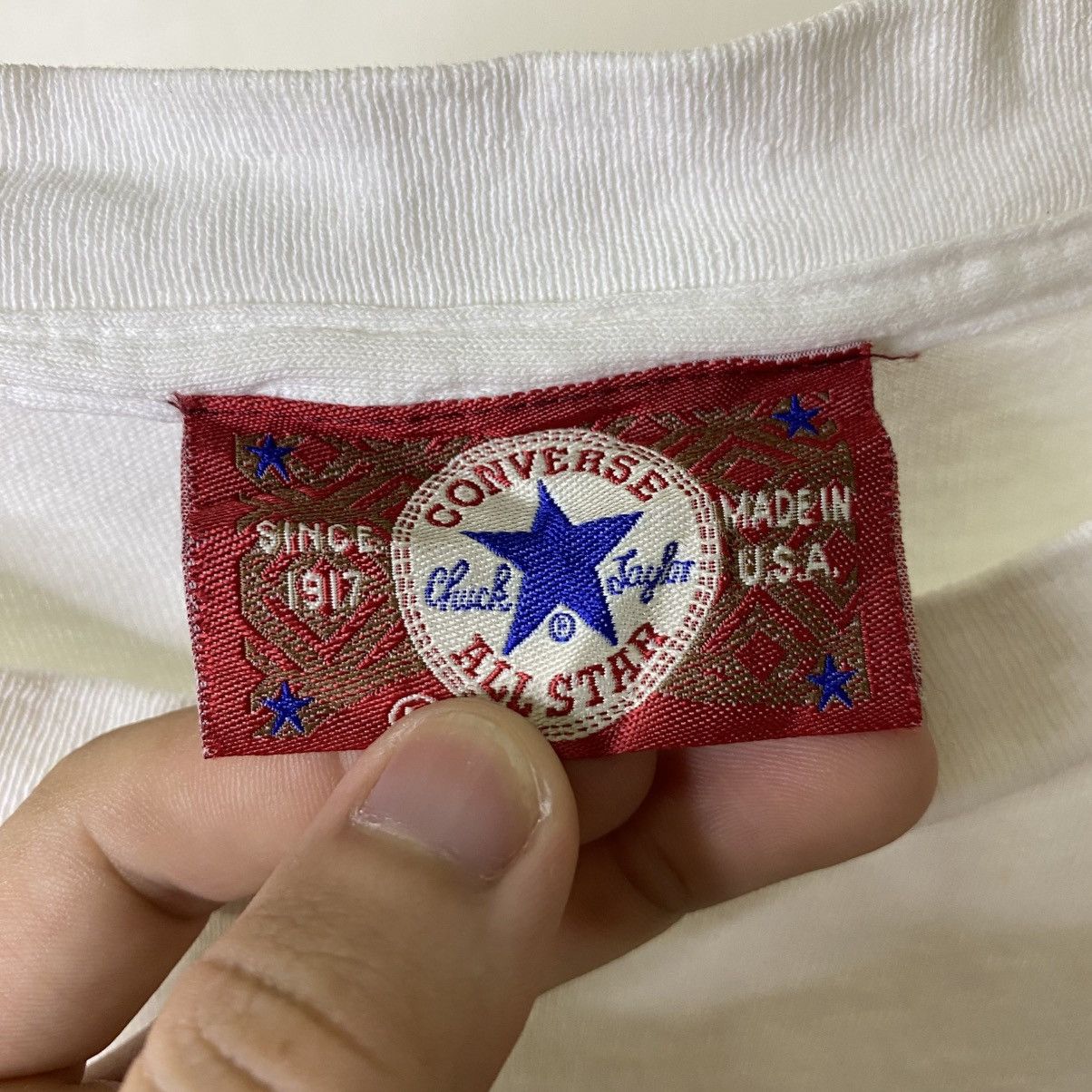 Converse Vintage 1990s Converse Big OG Logo T Shirt Size US L / EU 52-54 / 3 - 3 Thumbnail