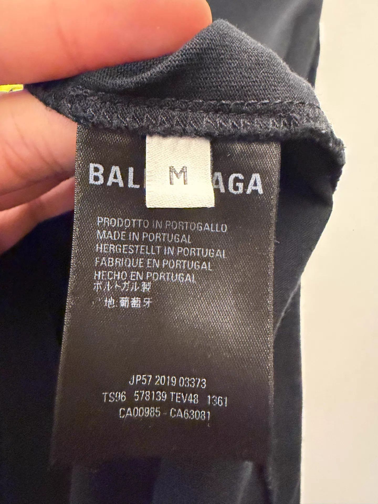 Balenciaga Balenciaga Men's Logo Print Short Sleeve Tee M Size US M / EU 48-50 / 2 - 4 Thumbnail