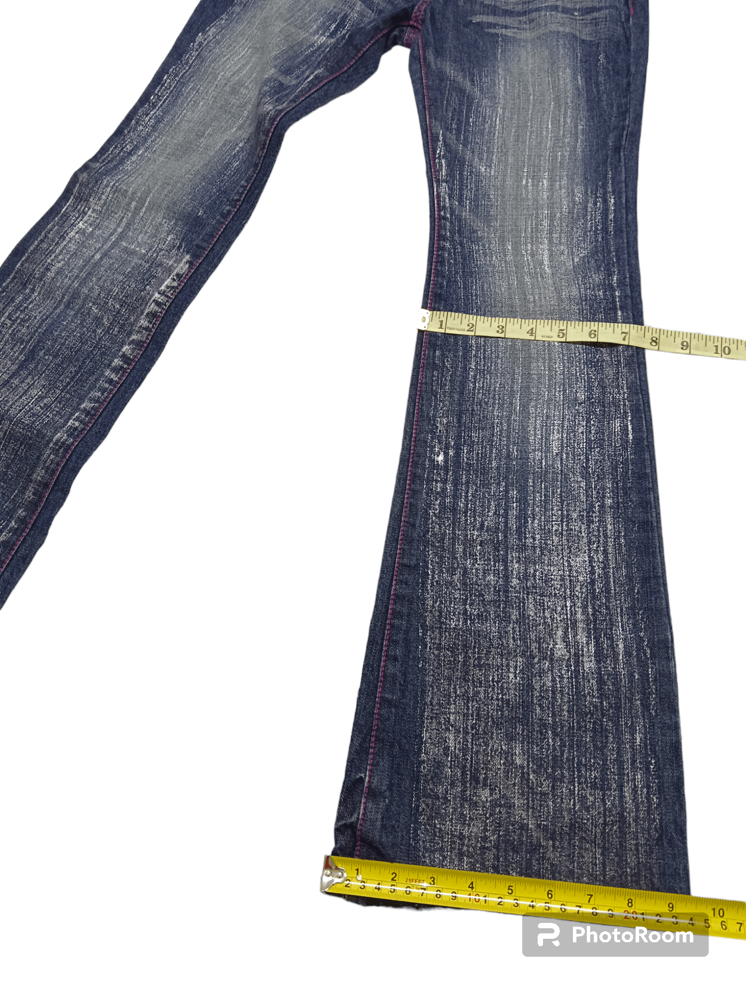Hysteric Glamour Blue Moon Blue Low Rise Flare Jeans Size US 27 - 11 Thumbnail