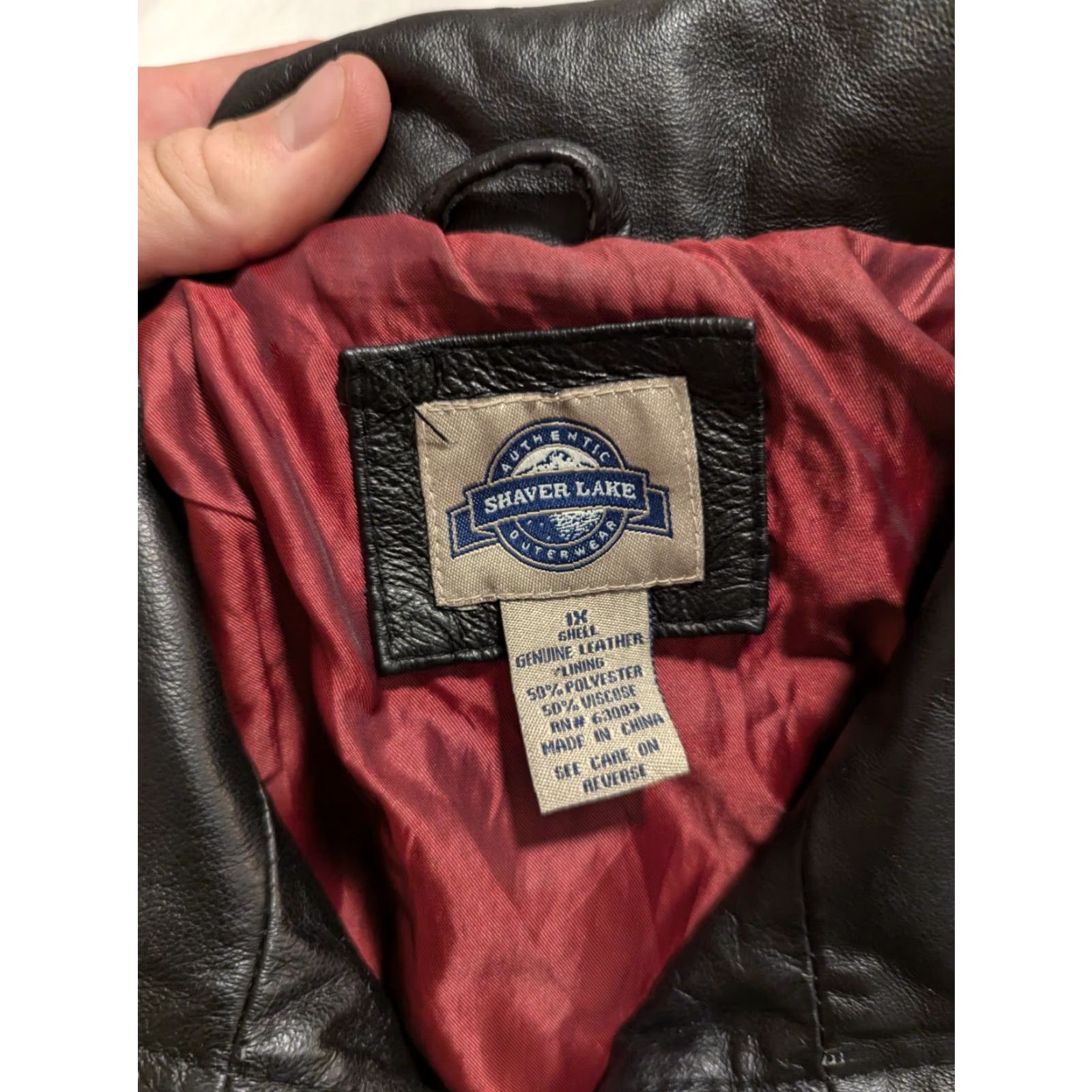 Vintage VINTAGE Shaver Lake Leather Jacket Women's 1X Black Slim Blazer Coat Mid-Length Long Sleeve with Pockets Size XL / US 12-14 / IT 48-50 - 3 Thumbnail