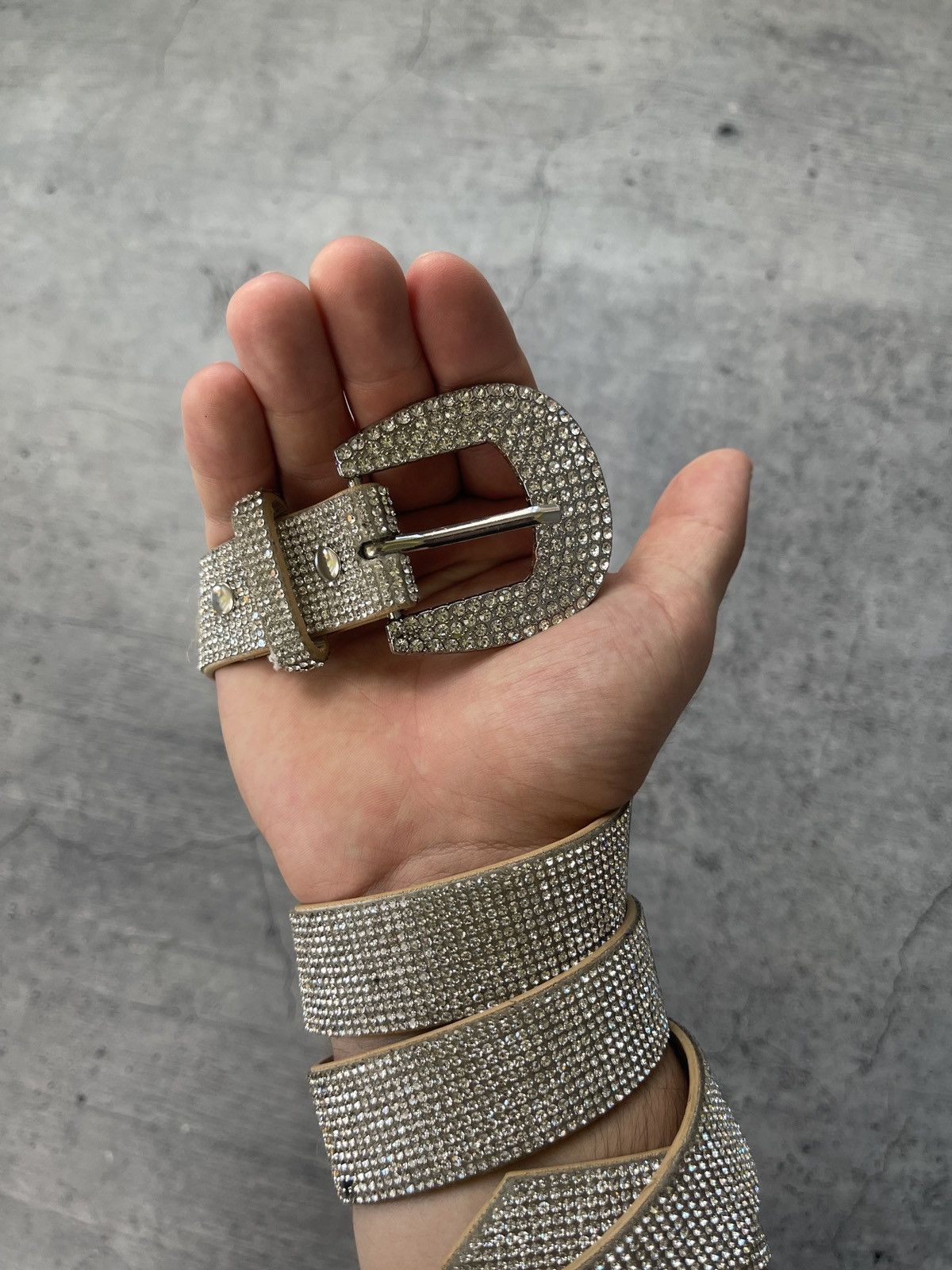 Designer Vintage Avant Garde Cross Ice Big Logo Y2K Belt Size ONE SIZE - 3 Thumbnail