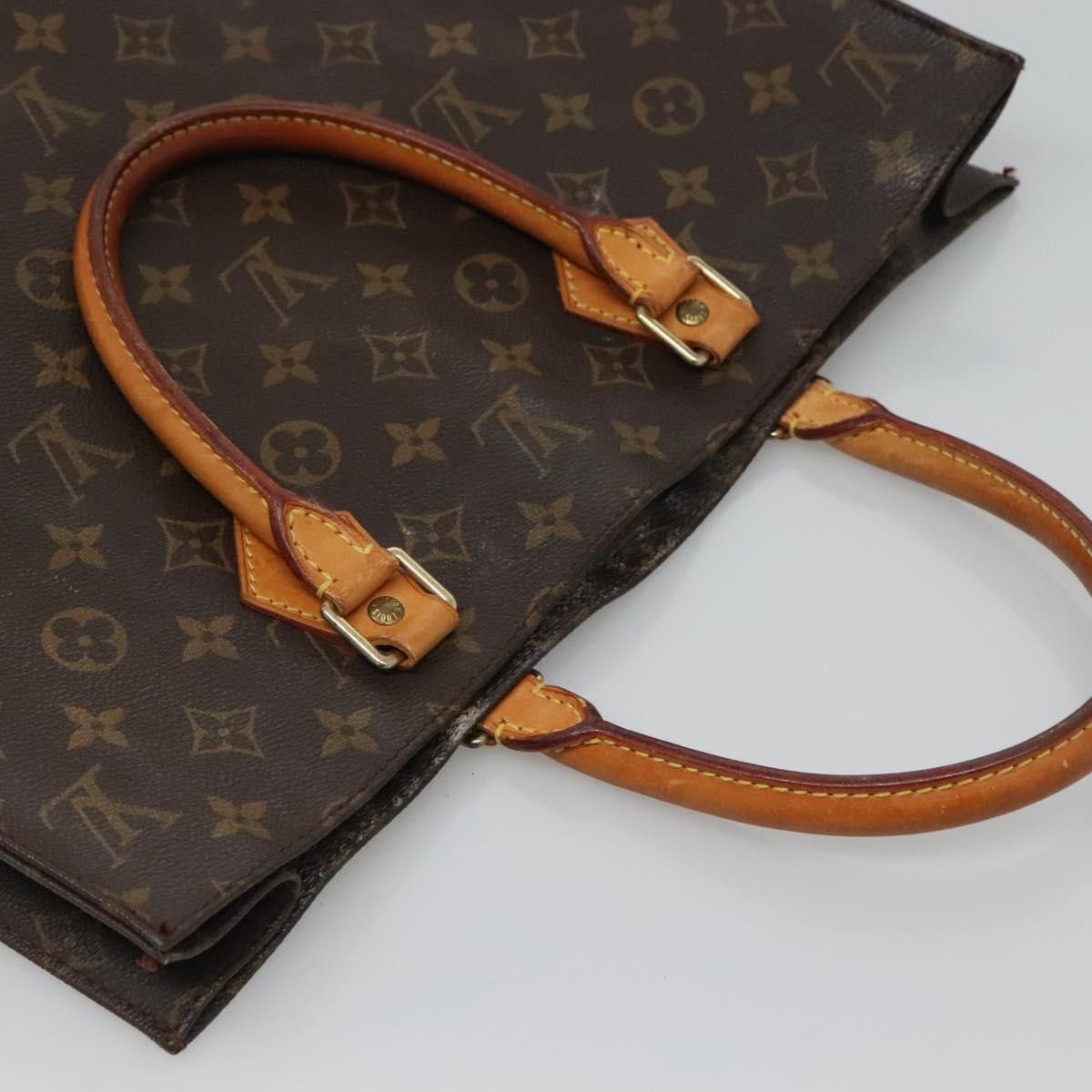 Louis Vuitton LOUIS VUITTON Monogram Sac Plat Hand Bag M51140 Size ONE SIZE - 6 Thumbnail