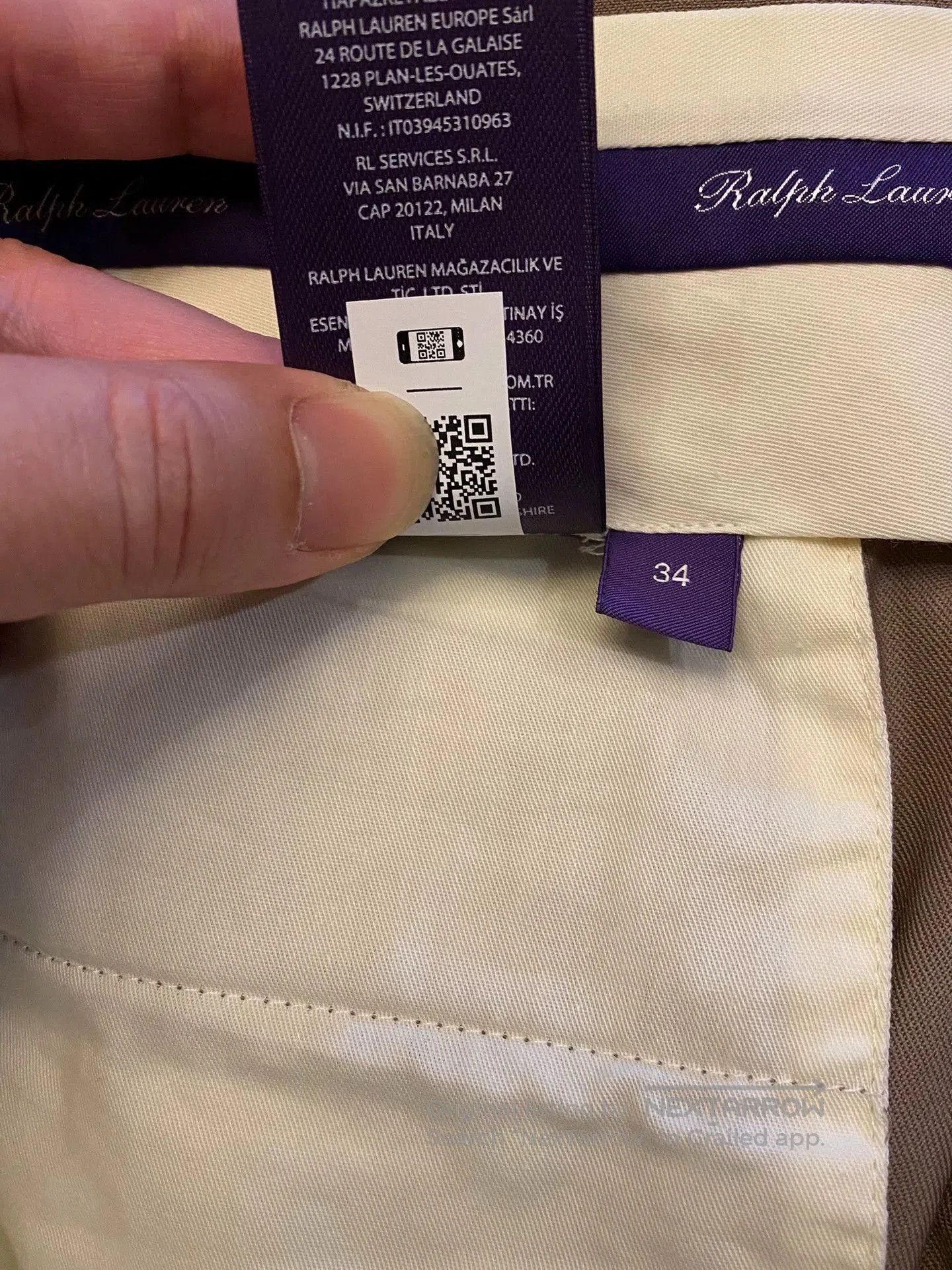 Polo Ralph Lauren Beige Pleated Casual Pants Size 34. Size US 34 / EU 50 - 7 Thumbnail