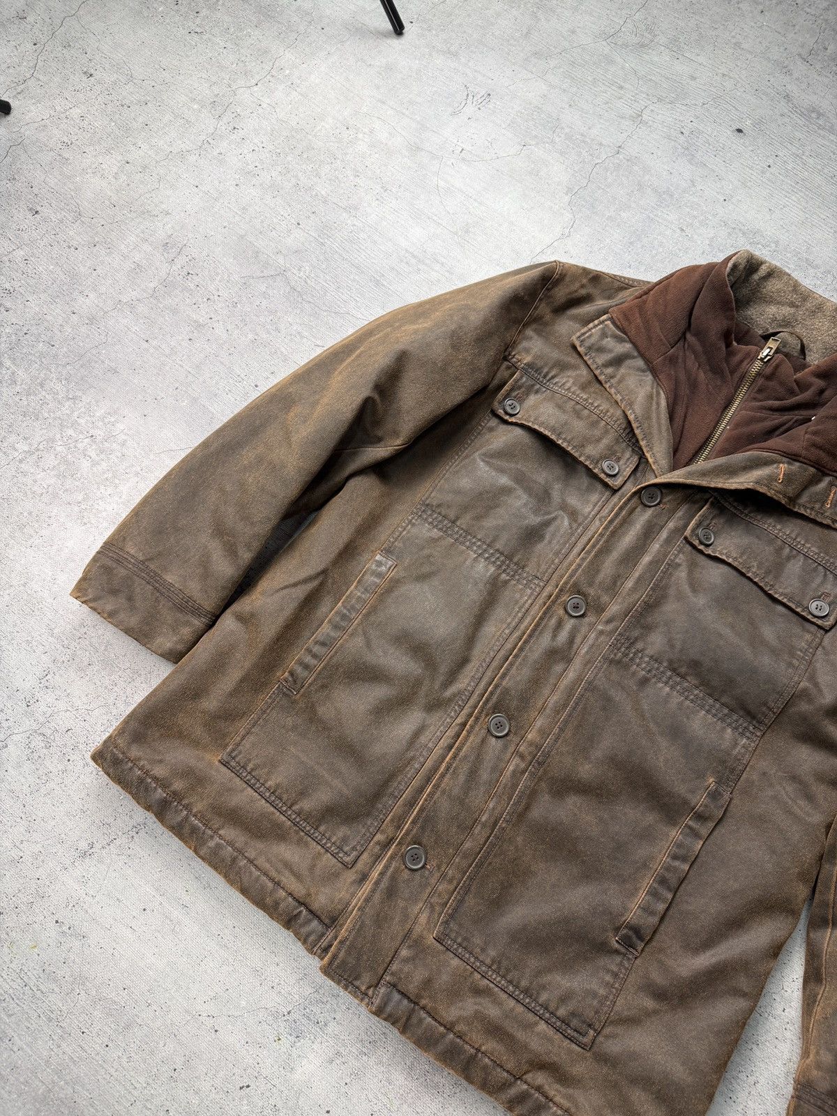 Marlboro Vintage Marlboro Classics Brown Jacket Made Italy Coat Size US XXL / EU 58 / 5 - 3 Thumbnail